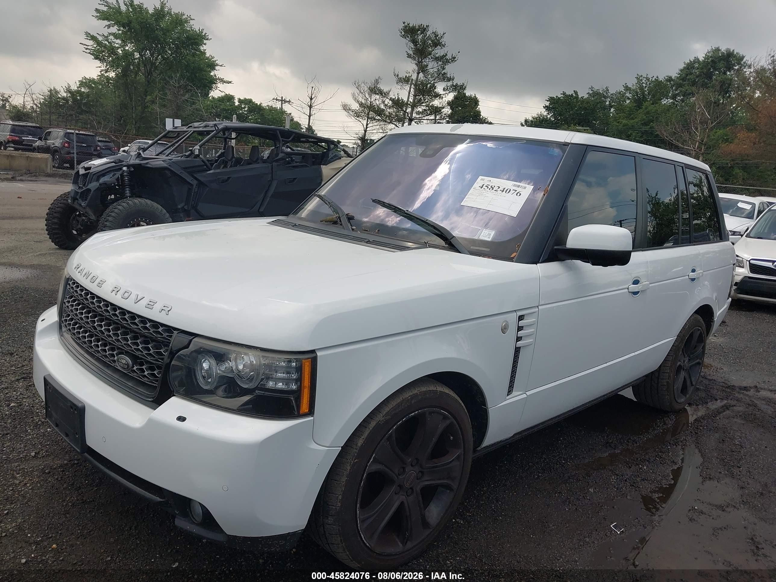 2012 Land Rover Range Rover Hse White vin: SALMF1D40CA379060