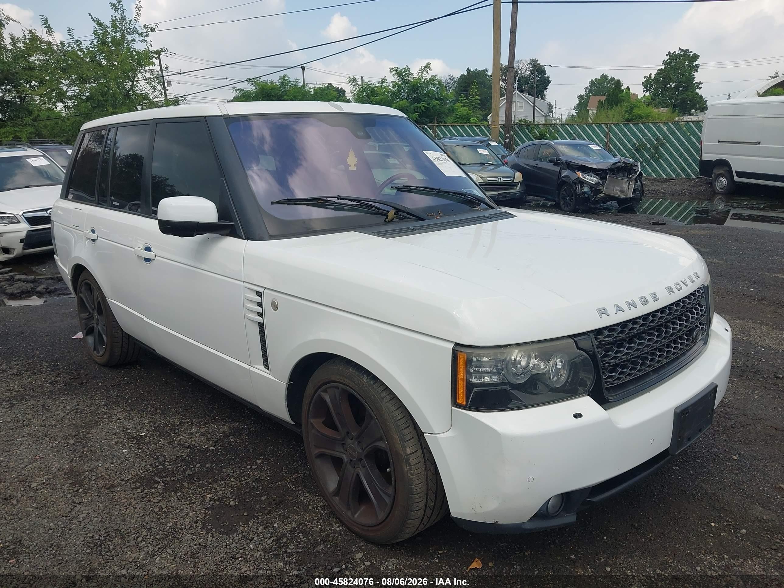 2012 Land Rover Range Rover Hse White vin: SALMF1D40CA379060