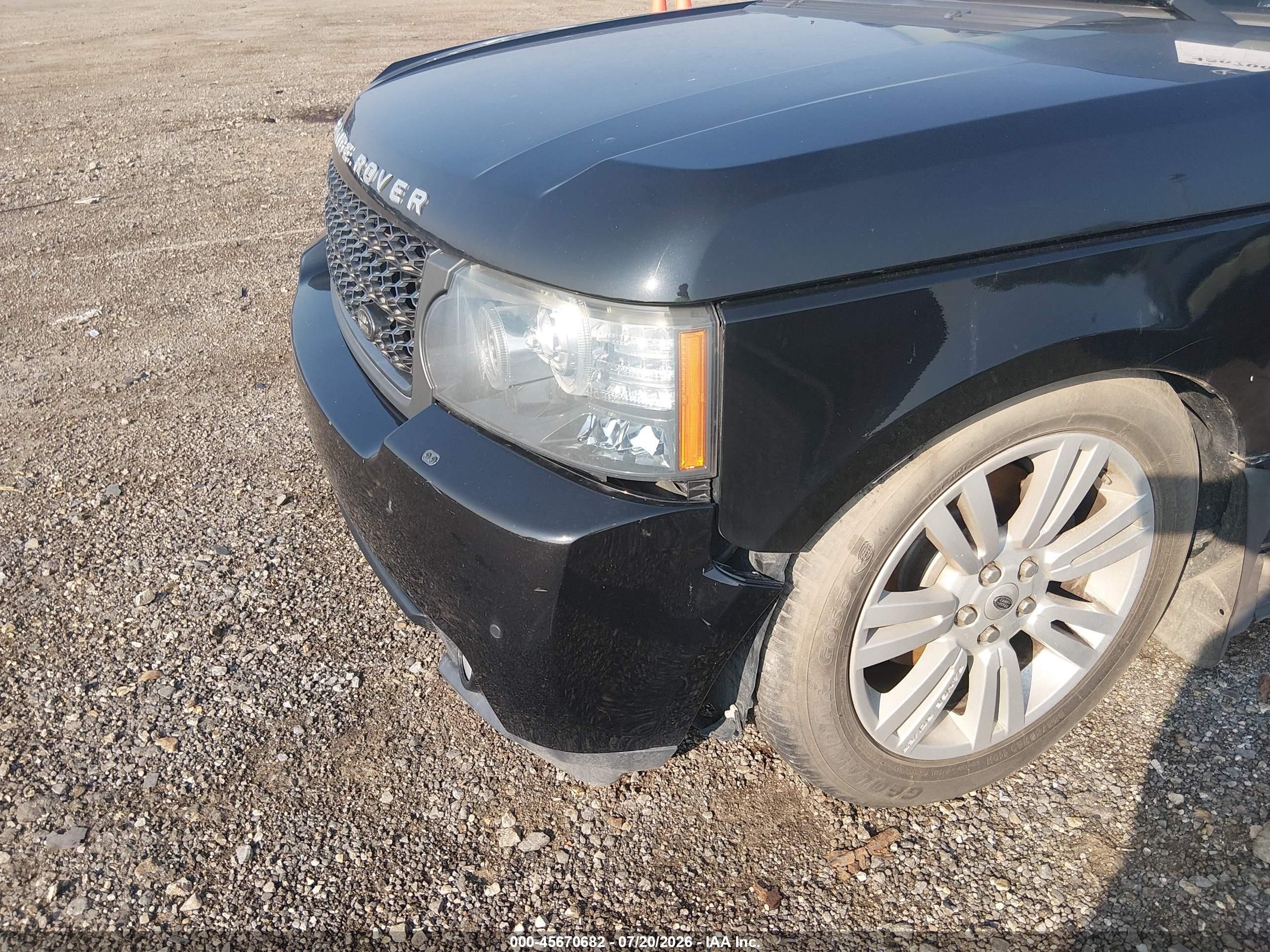 2011 Land Rover Range Rover Hse Black vin: SALMF1D41BA348320
