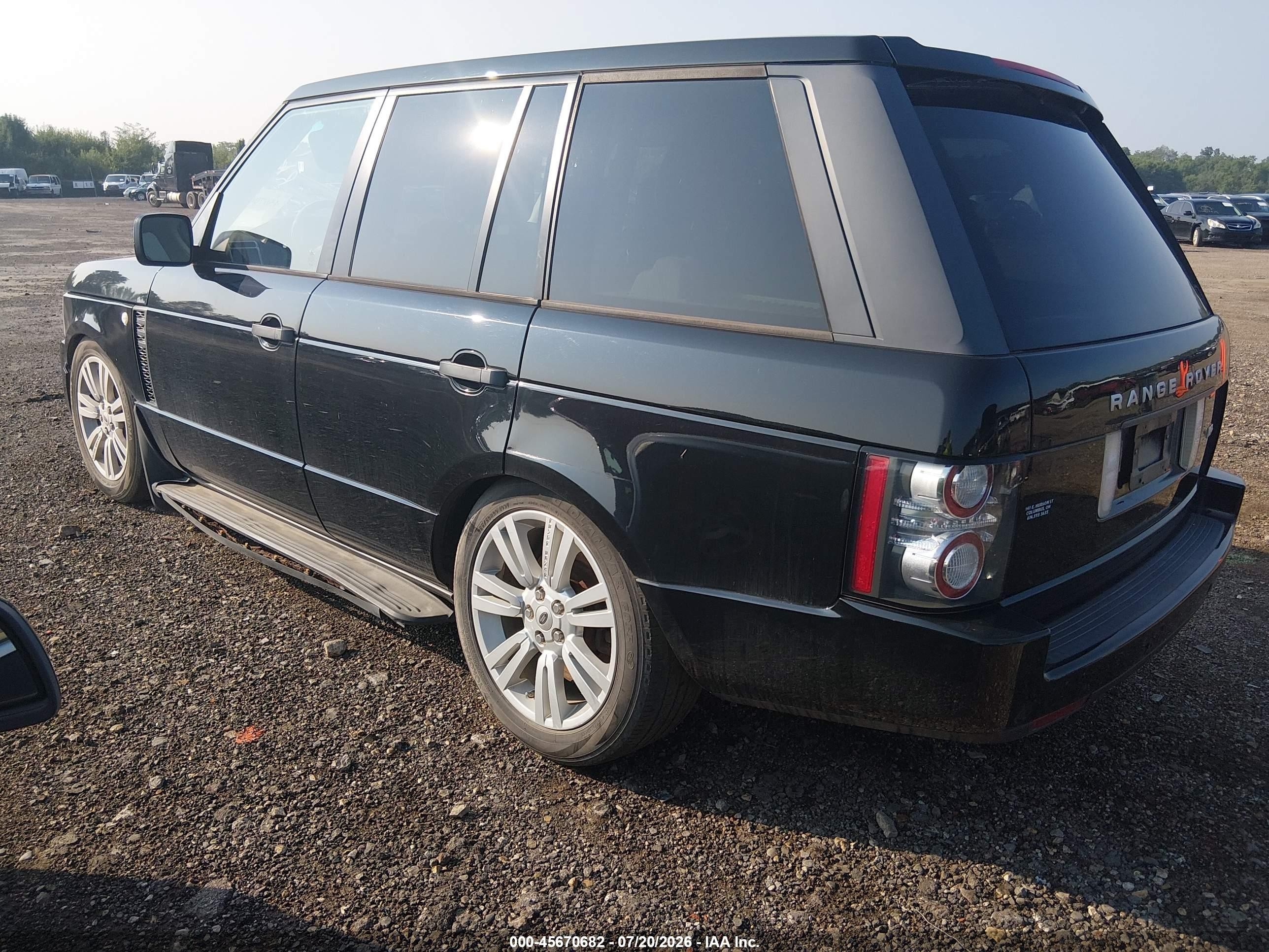 2011 Land Rover Range Rover Hse Black vin: SALMF1D41BA348320