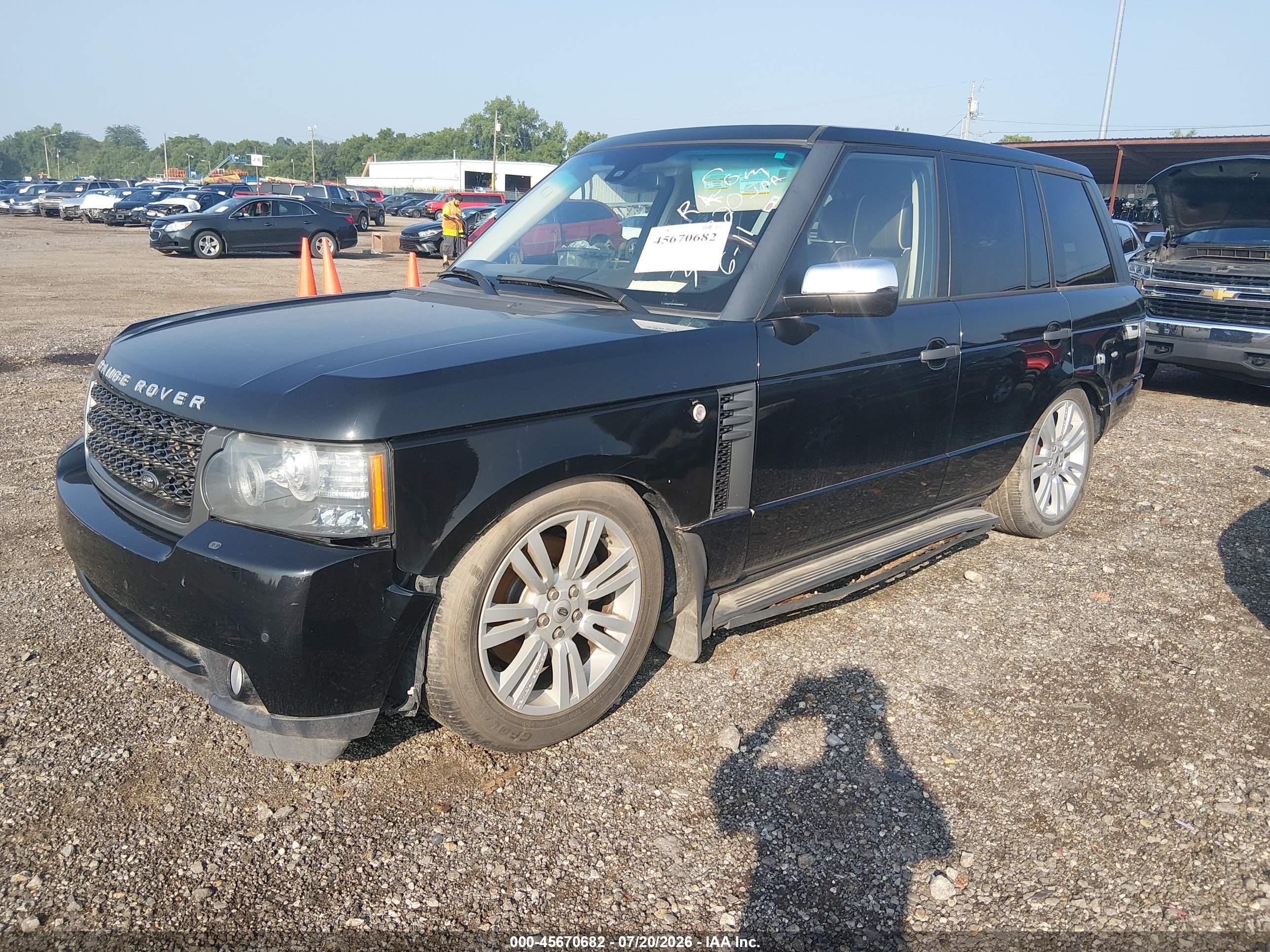 2011 Land Rover Range Rover Hse Black vin: SALMF1D41BA348320