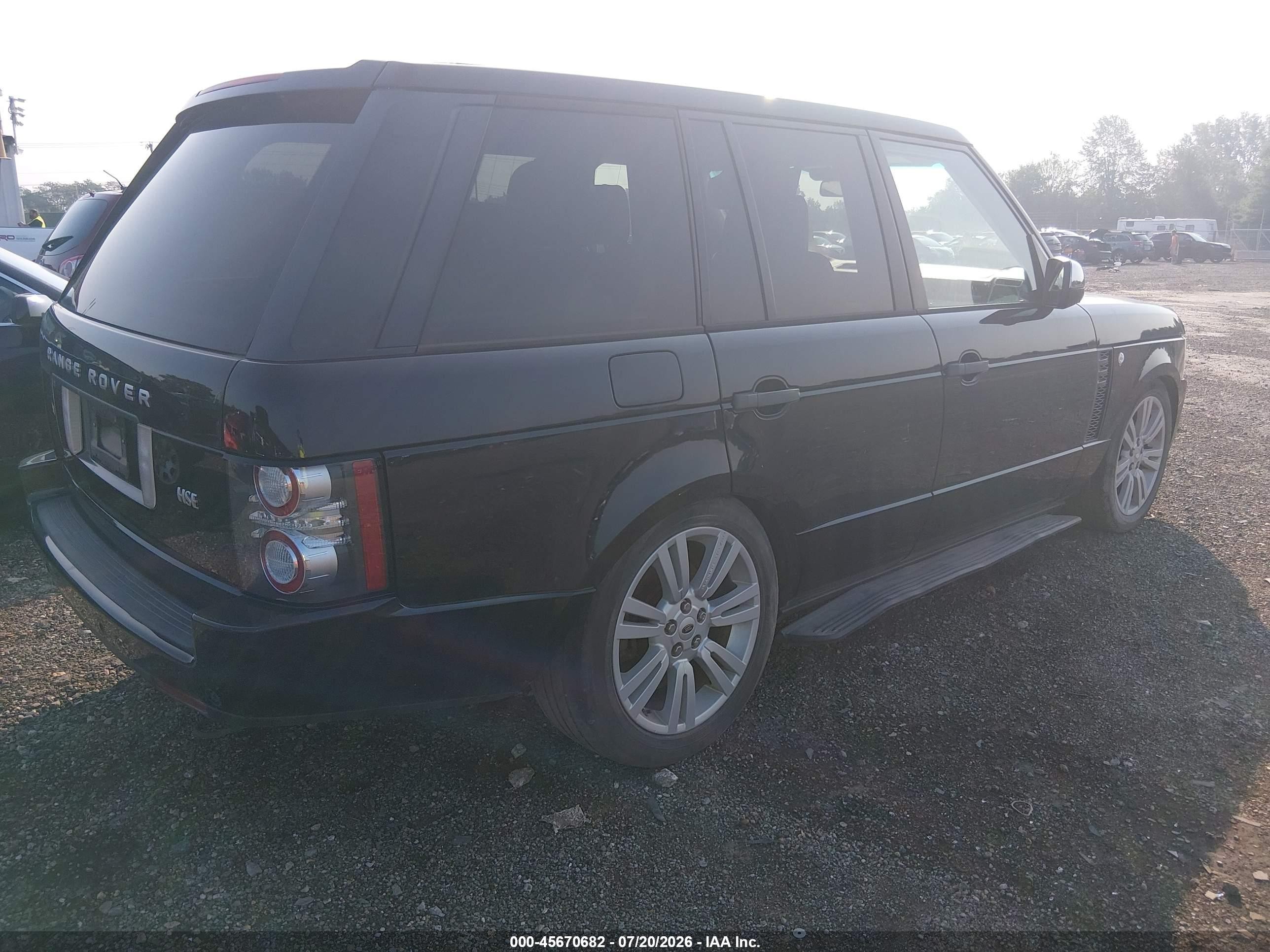 2011 Land Rover Range Rover Hse Black vin: SALMF1D41BA348320