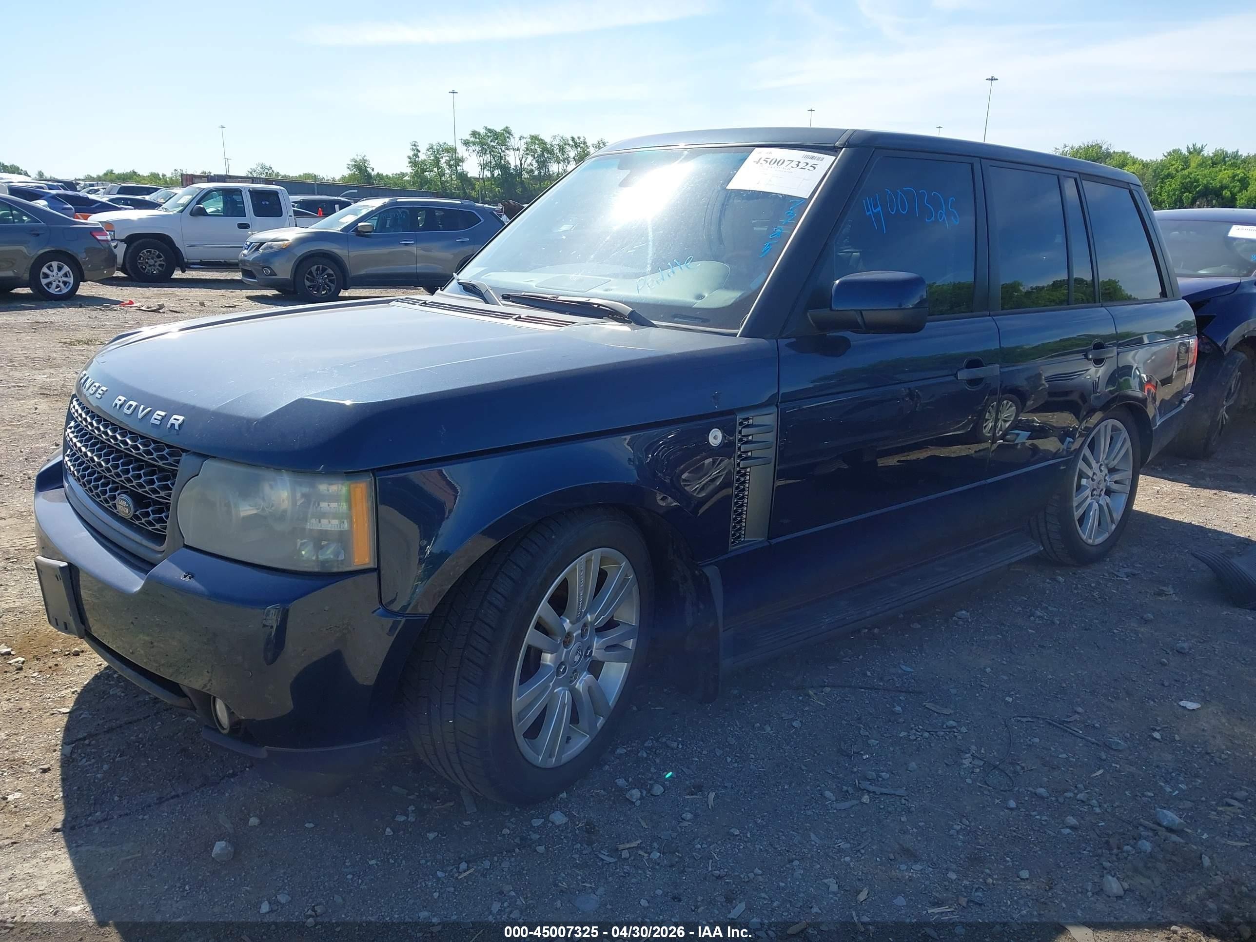 2011 Land Rover Range Rover Hse Blue vin: SALMF1D42BA345555