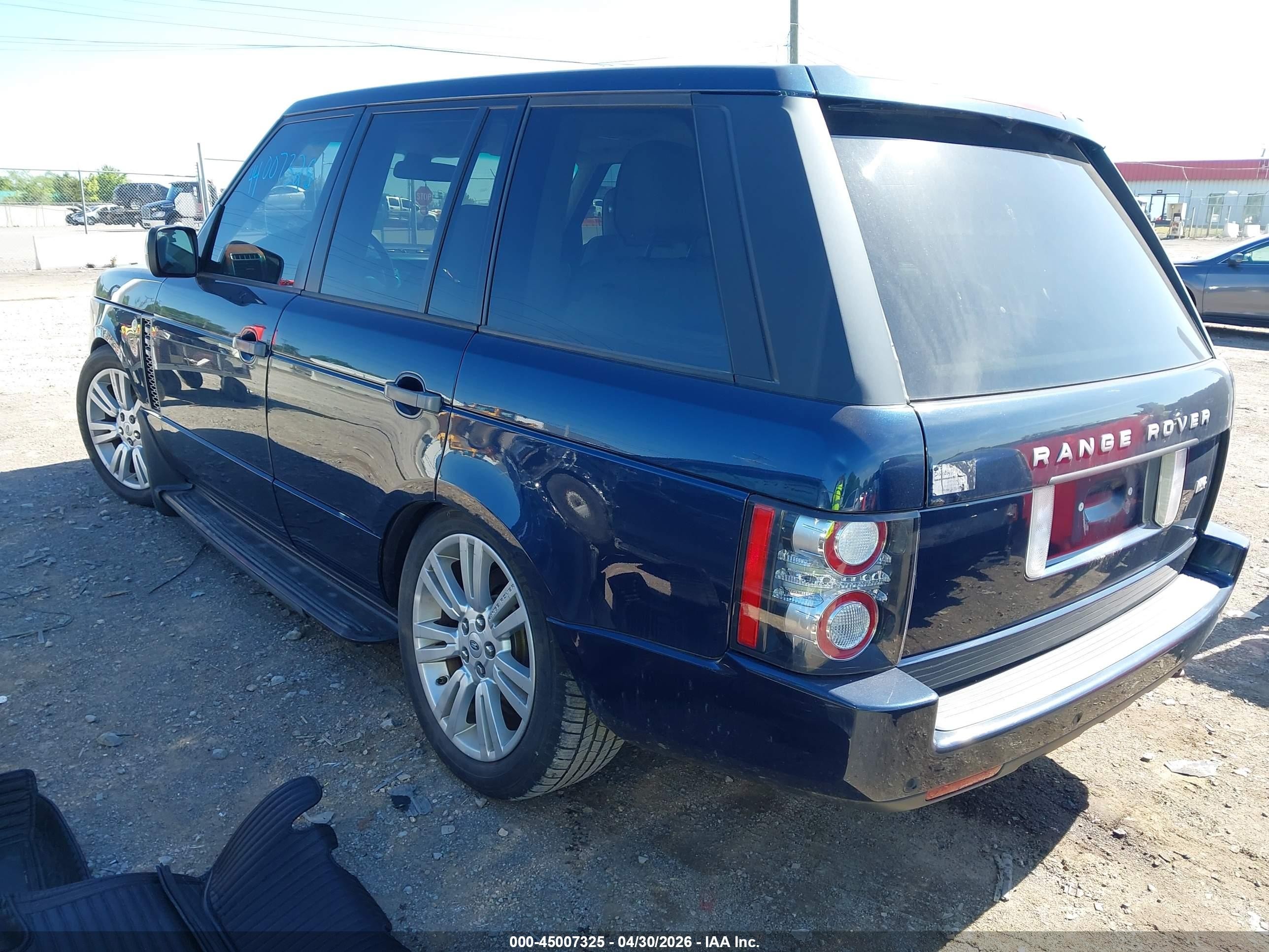 2011 Land Rover Range Rover Hse Blue vin: SALMF1D42BA345555