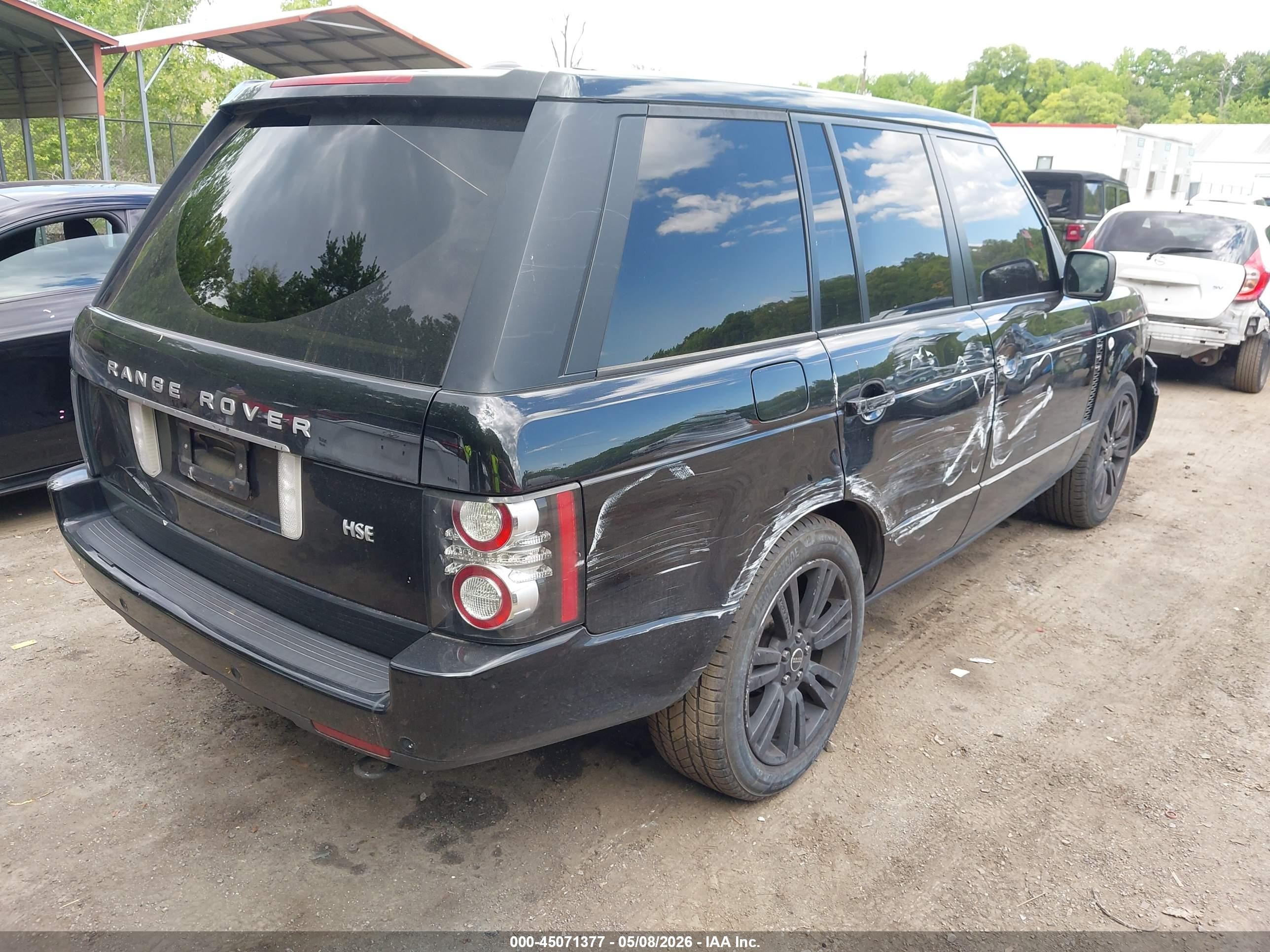 2012 Land Rover Range Rover Hse Black vin: SALMF1D42CA378959