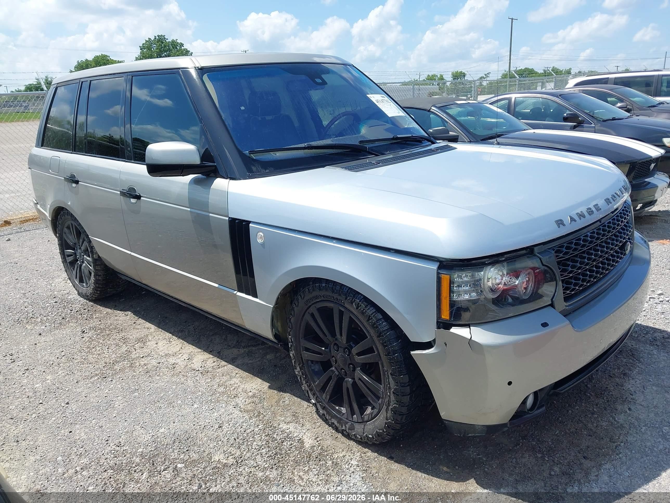 2010 Land Rover Range Rover Hse Серебряный vin: SALMF1D43AA323630