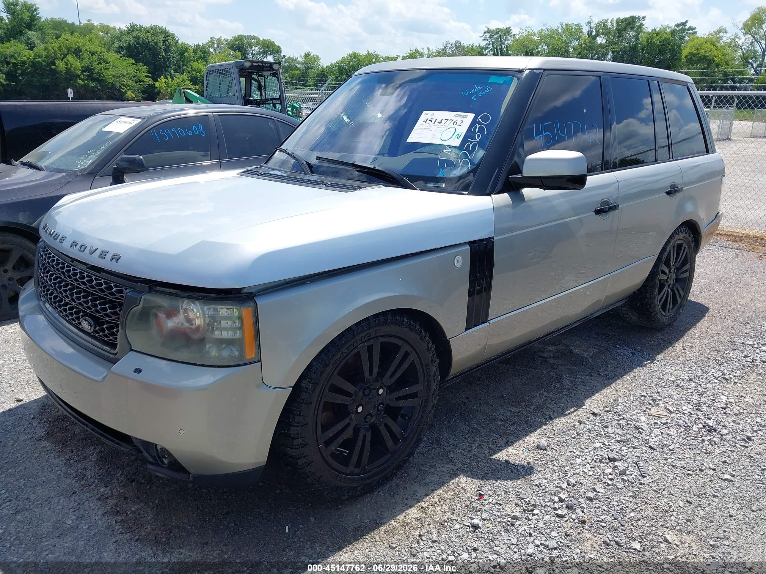 2010 Land Rover Range Rover Hse Серебряный vin: SALMF1D43AA323630
