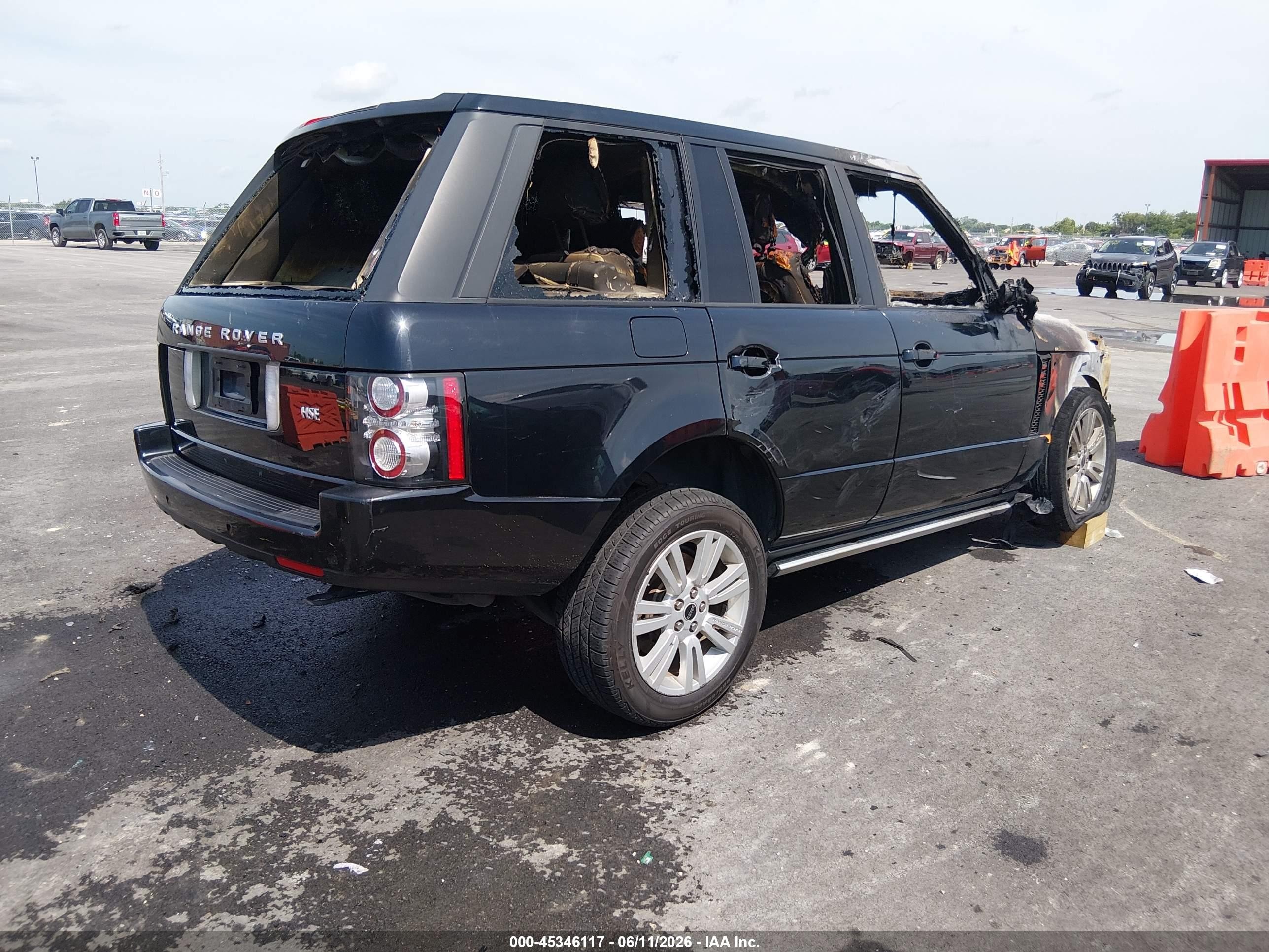 2012 Land Rover Range Rover Hse Black vin: SALMF1D43CA371079