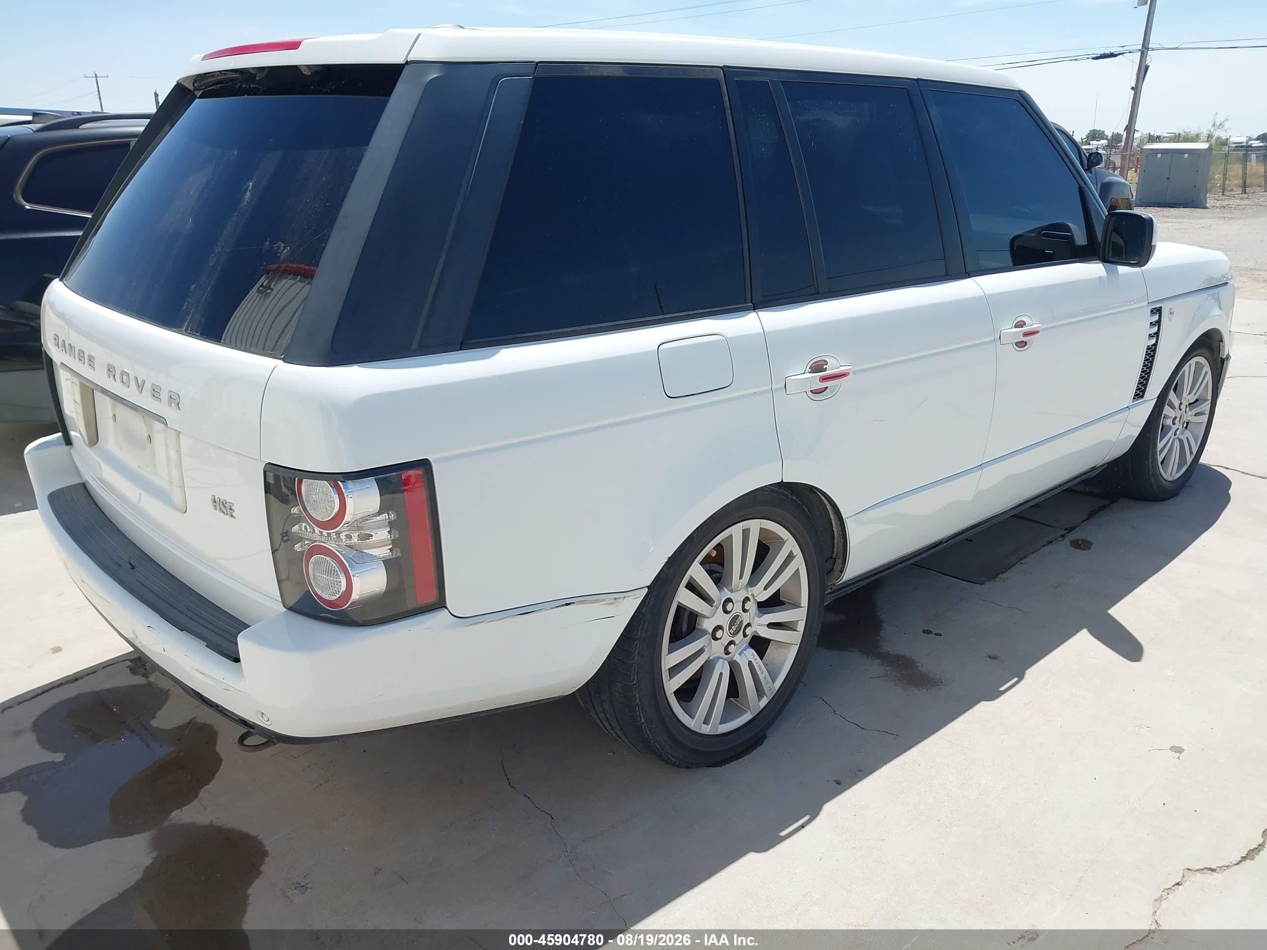 2012 Land Rover Range Rover Hse White vin: SALMF1D43CA372703