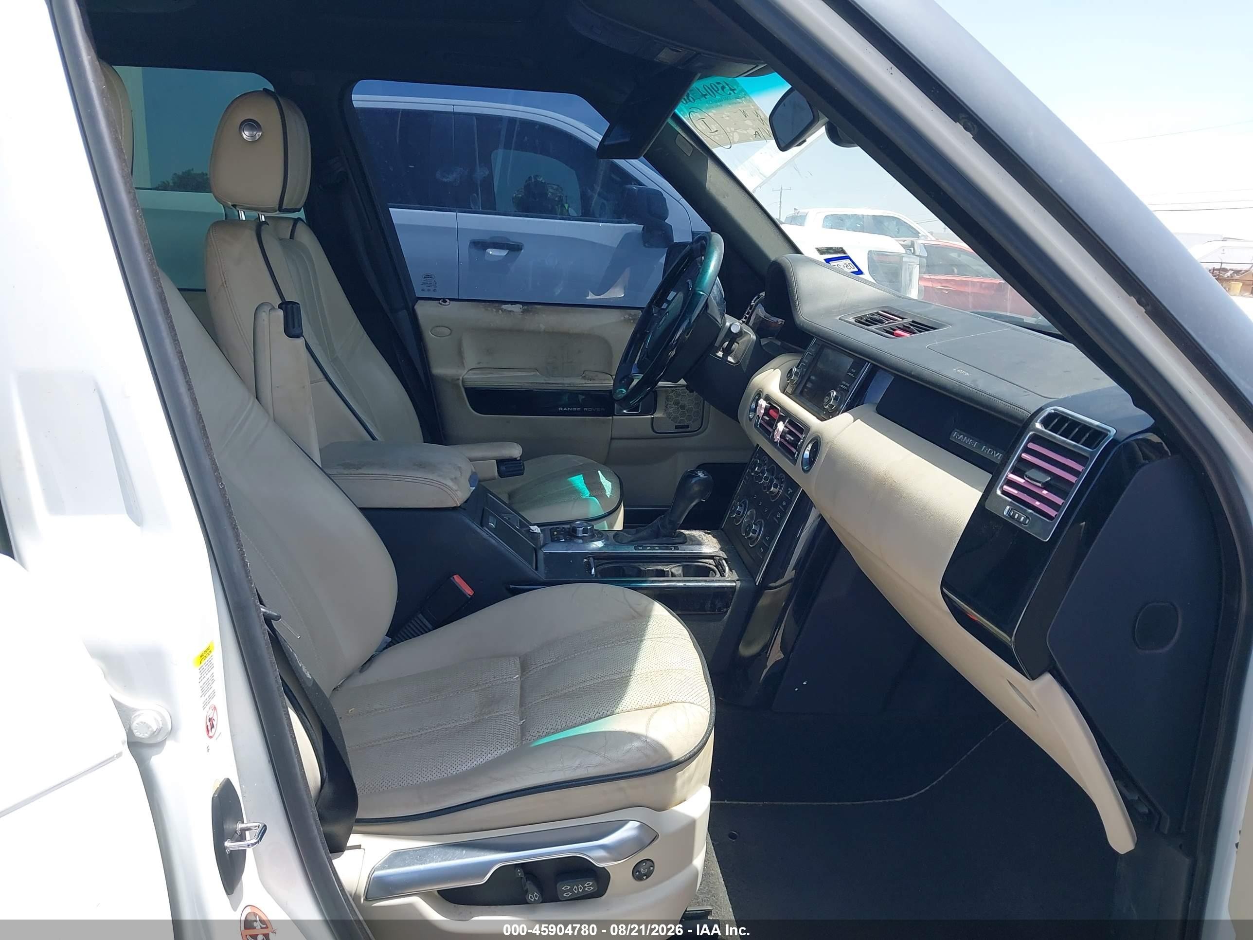 2012 Land Rover Range Rover Hse White vin: SALMF1D43CA372703