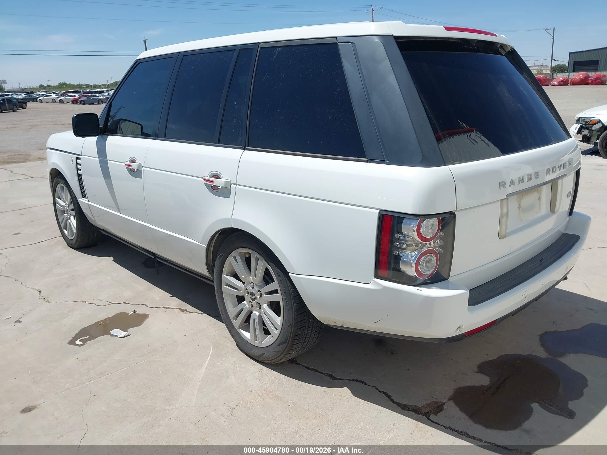 2012 Land Rover Range Rover Hse White vin: SALMF1D43CA372703
