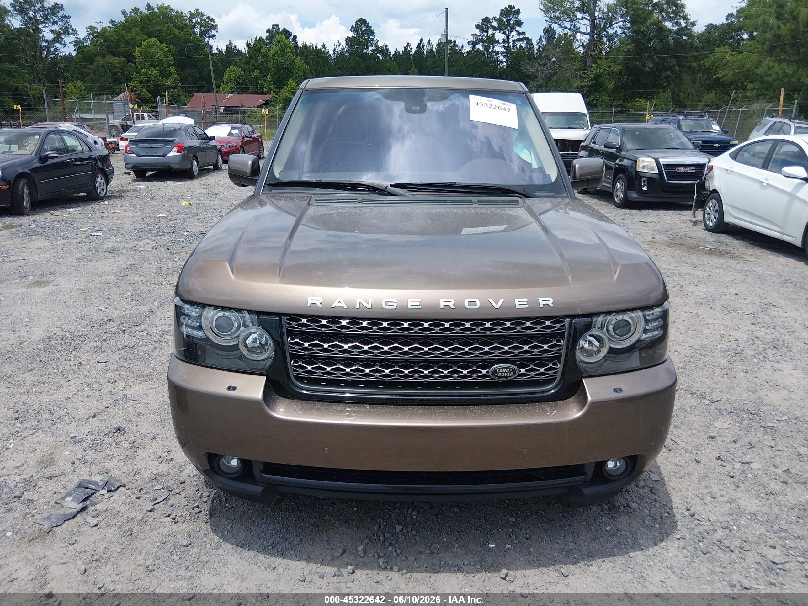 2012 Land Rover Range Rover Hse Brown vin: SALMF1D43CA377612