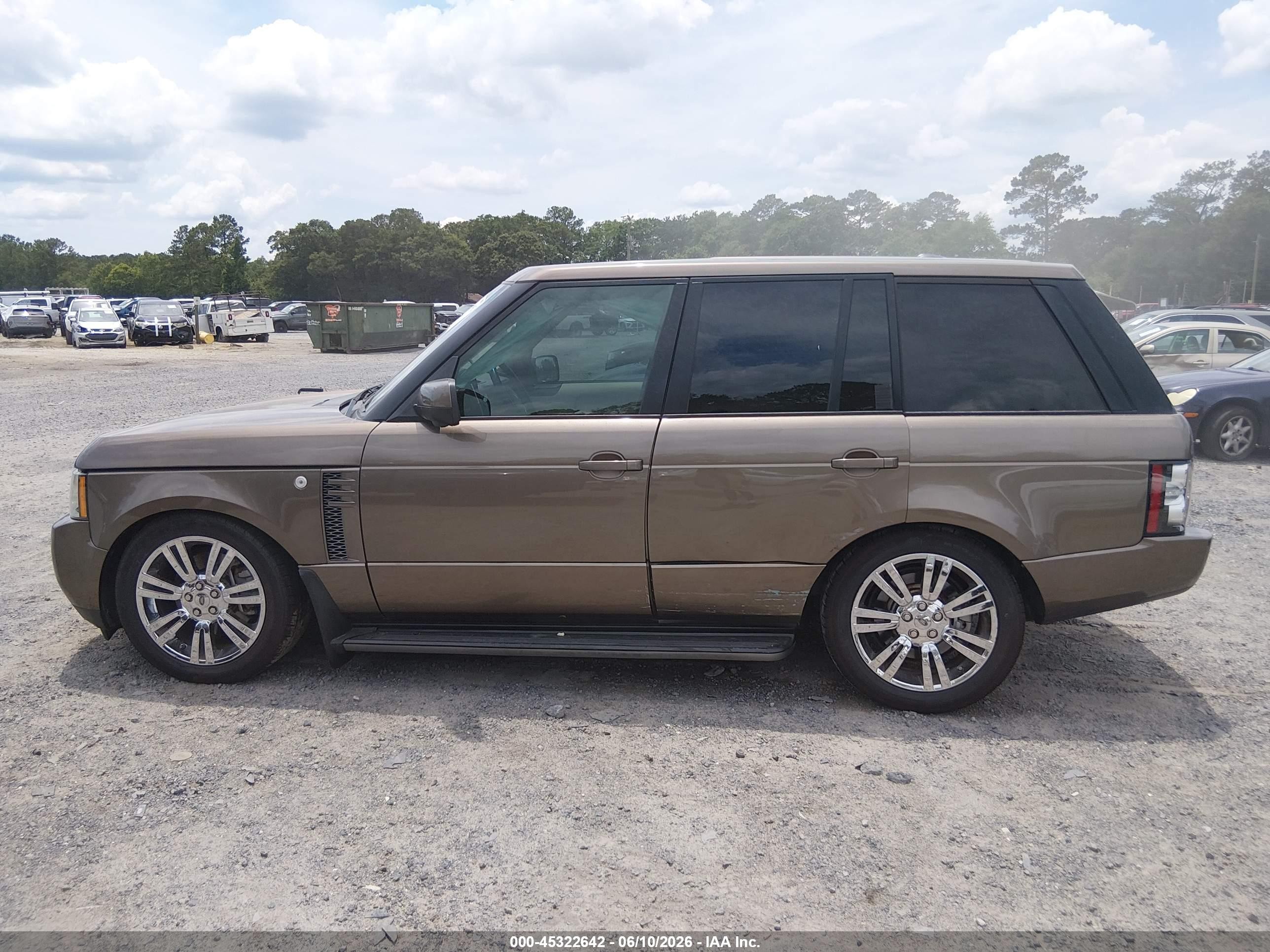 2012 Land Rover Range Rover Hse Brown vin: SALMF1D43CA377612