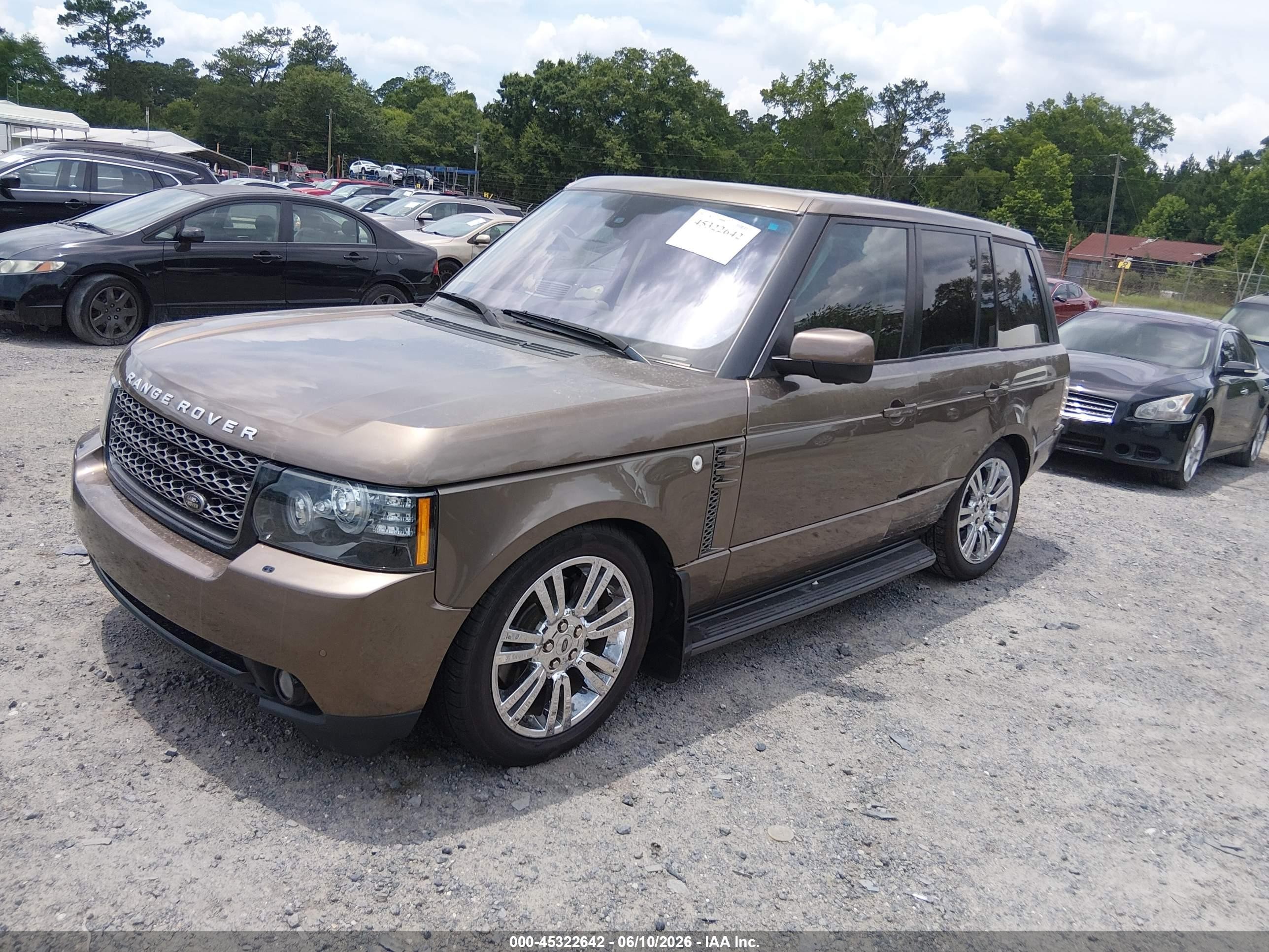 2012 Land Rover Range Rover Hse Brown vin: SALMF1D43CA377612