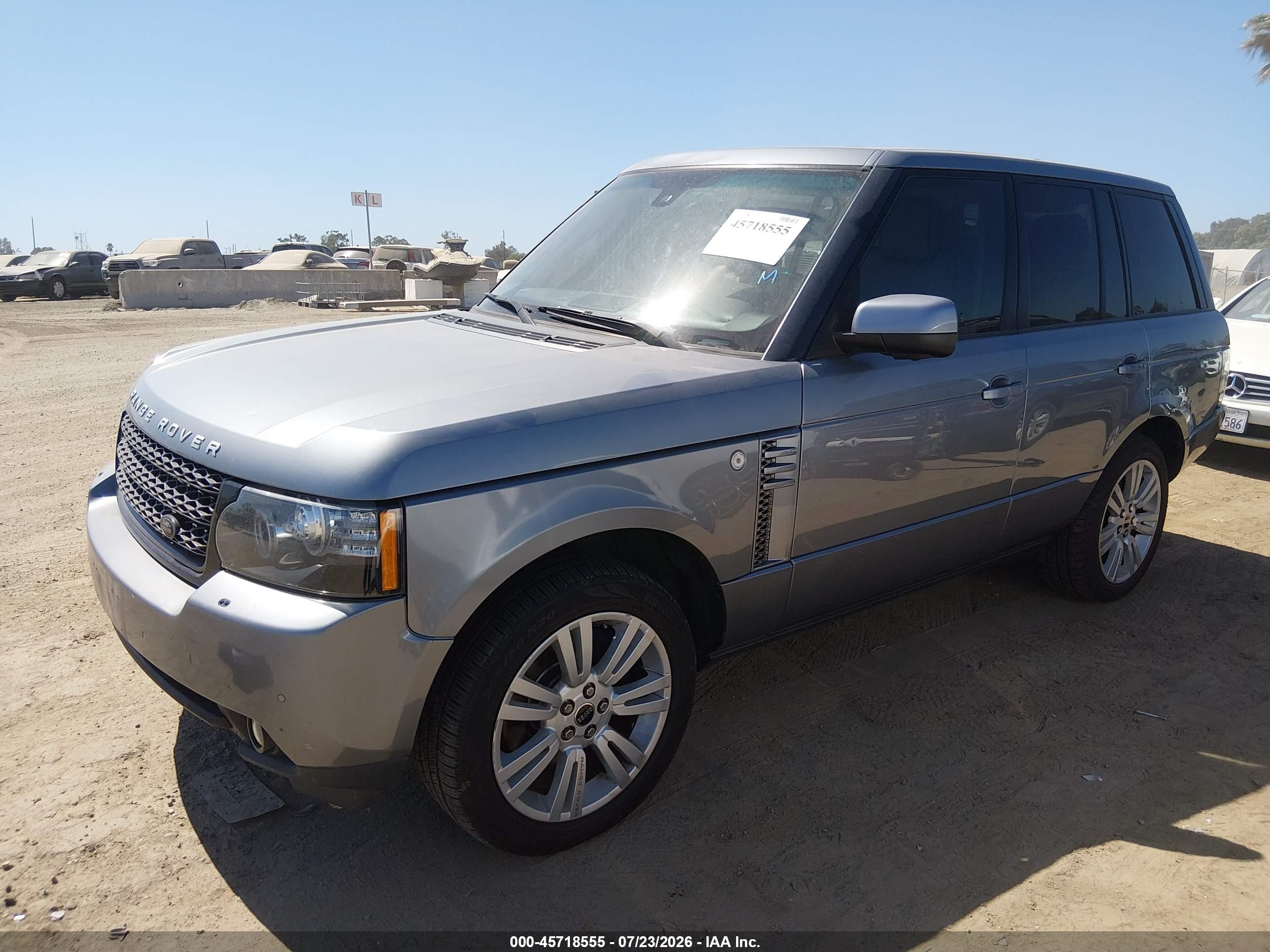 2012 Land Rover Range Rover Hse Серый vin: SALMF1D43CA389064