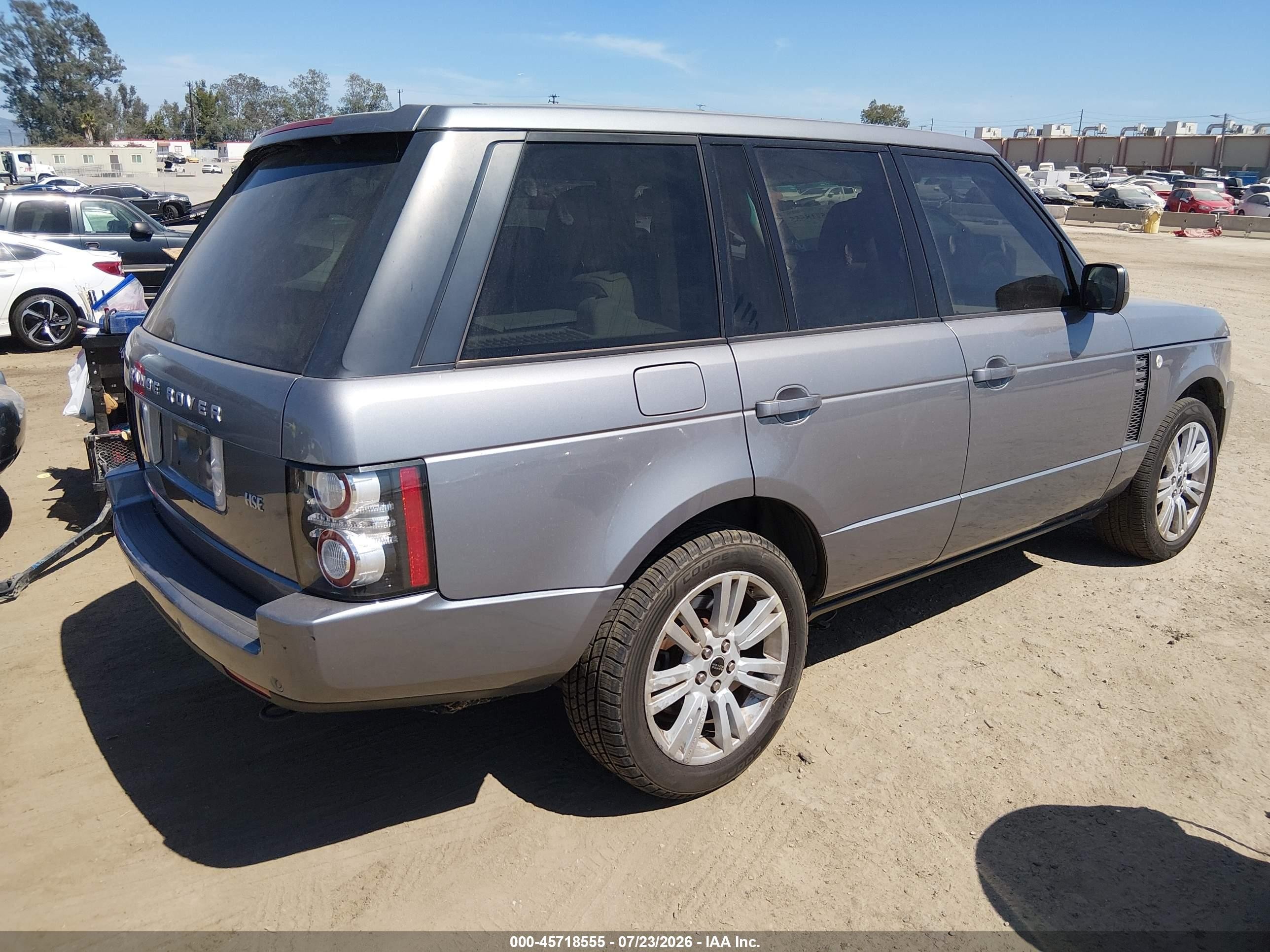 2012 Land Rover Range Rover Hse Серый vin: SALMF1D43CA389064