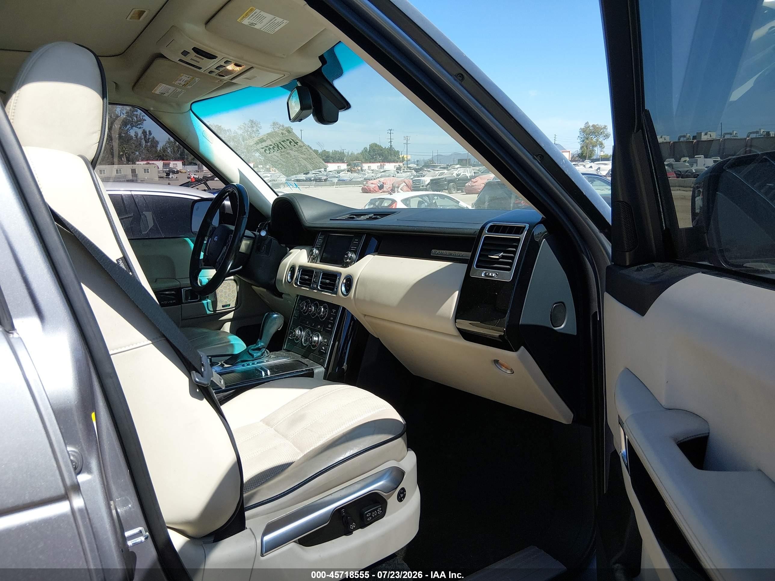 2012 Land Rover Range Rover Hse Серый vin: SALMF1D43CA389064
