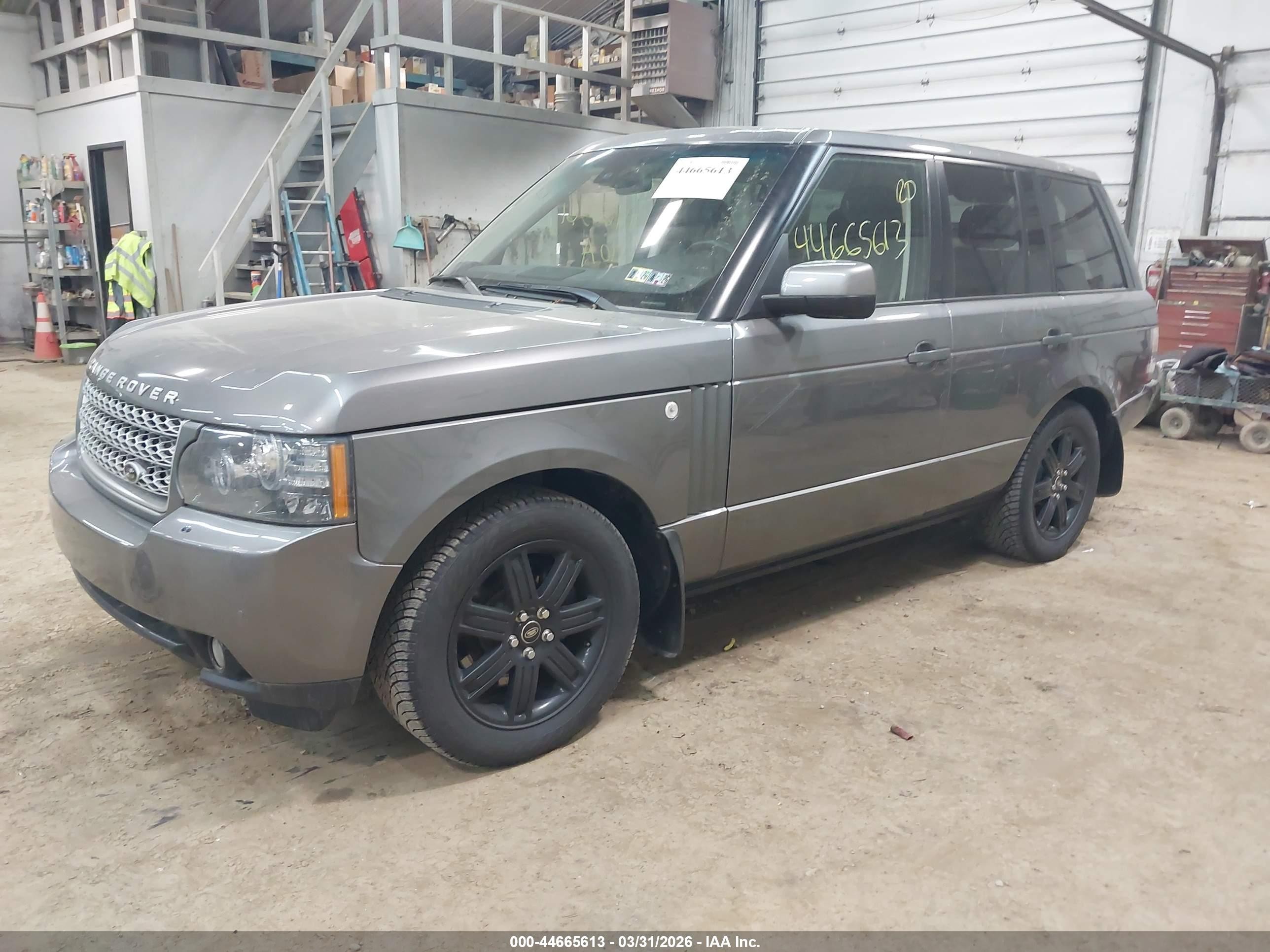 2010 Land Rover Range Rover Hse Gray vin: SALMF1D44AA309803