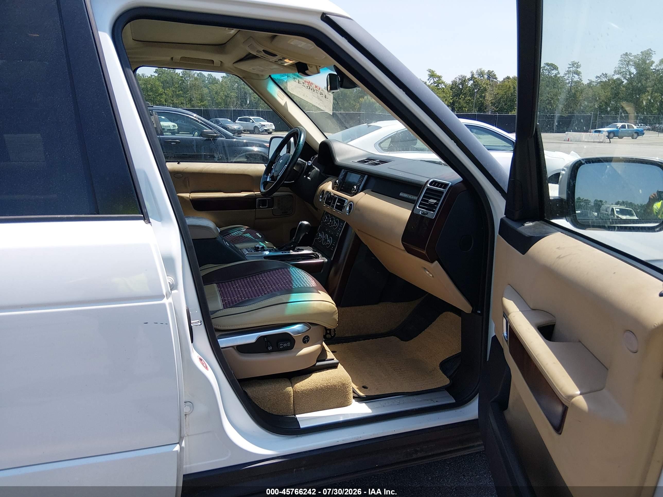 2011 Land Rover Range Rover Hse White vin: SALMF1D45BA333965