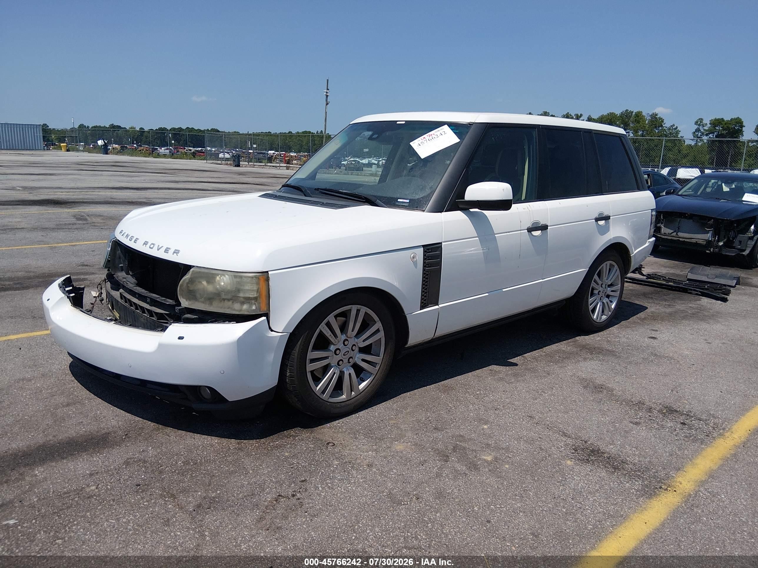 2011 Land Rover Range Rover Hse White vin: SALMF1D45BA333965