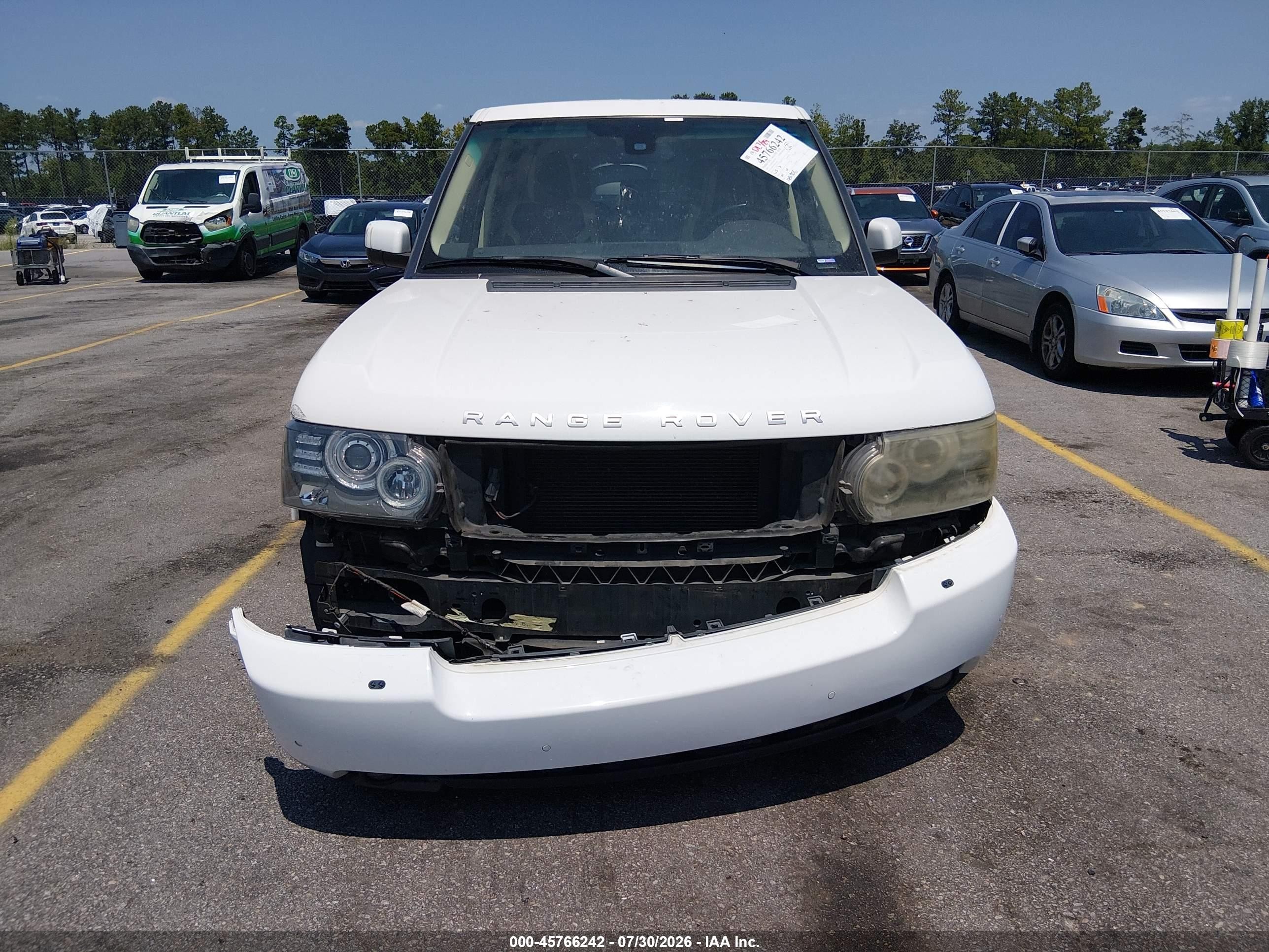 2011 Land Rover Range Rover Hse White vin: SALMF1D45BA333965