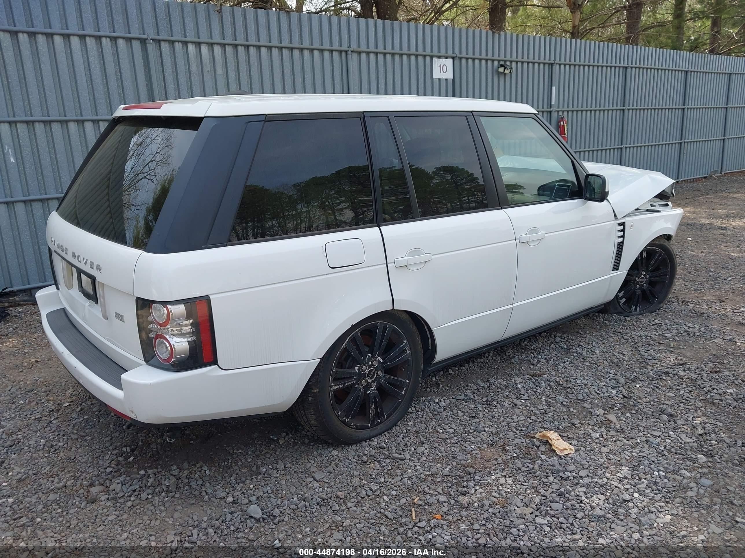 2012 Land Rover Range Rover Hse White vin: SALMF1D45CA388143