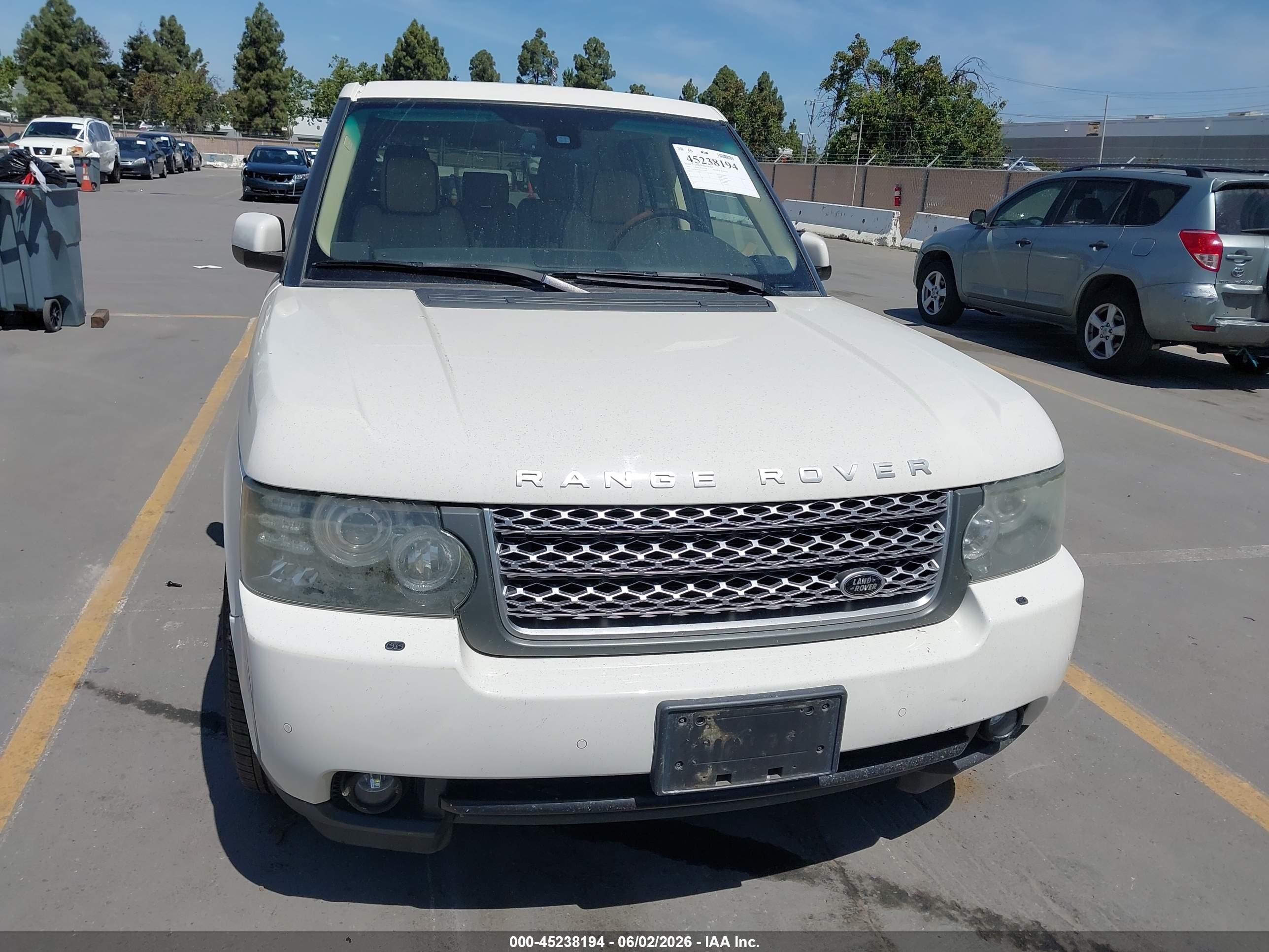 2010 Land Rover Range Rover Hse Белый vin: SALMF1D46AA324108