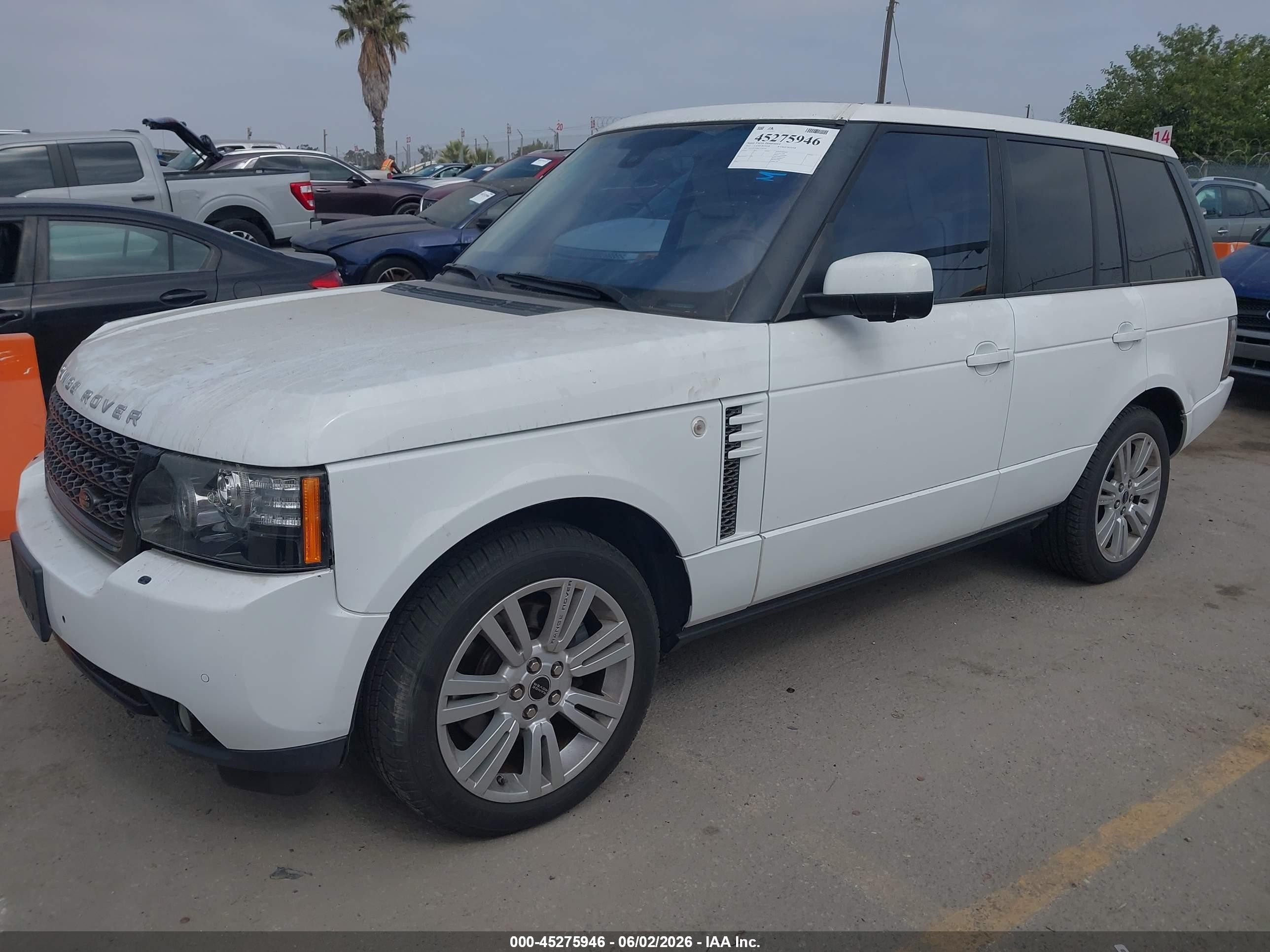 2012 Land Rover Range Rover Hse White vin: SALMF1D46CA383534