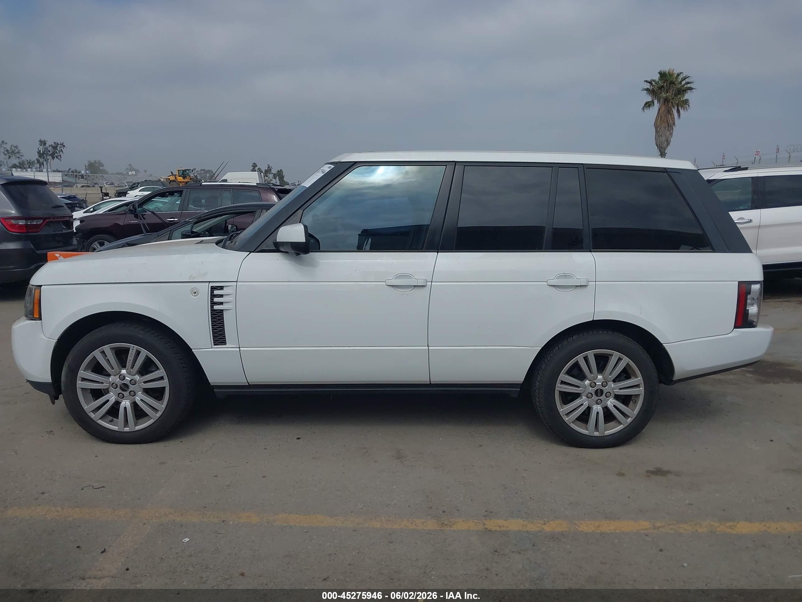 2012 Land Rover Range Rover Hse White vin: SALMF1D46CA383534