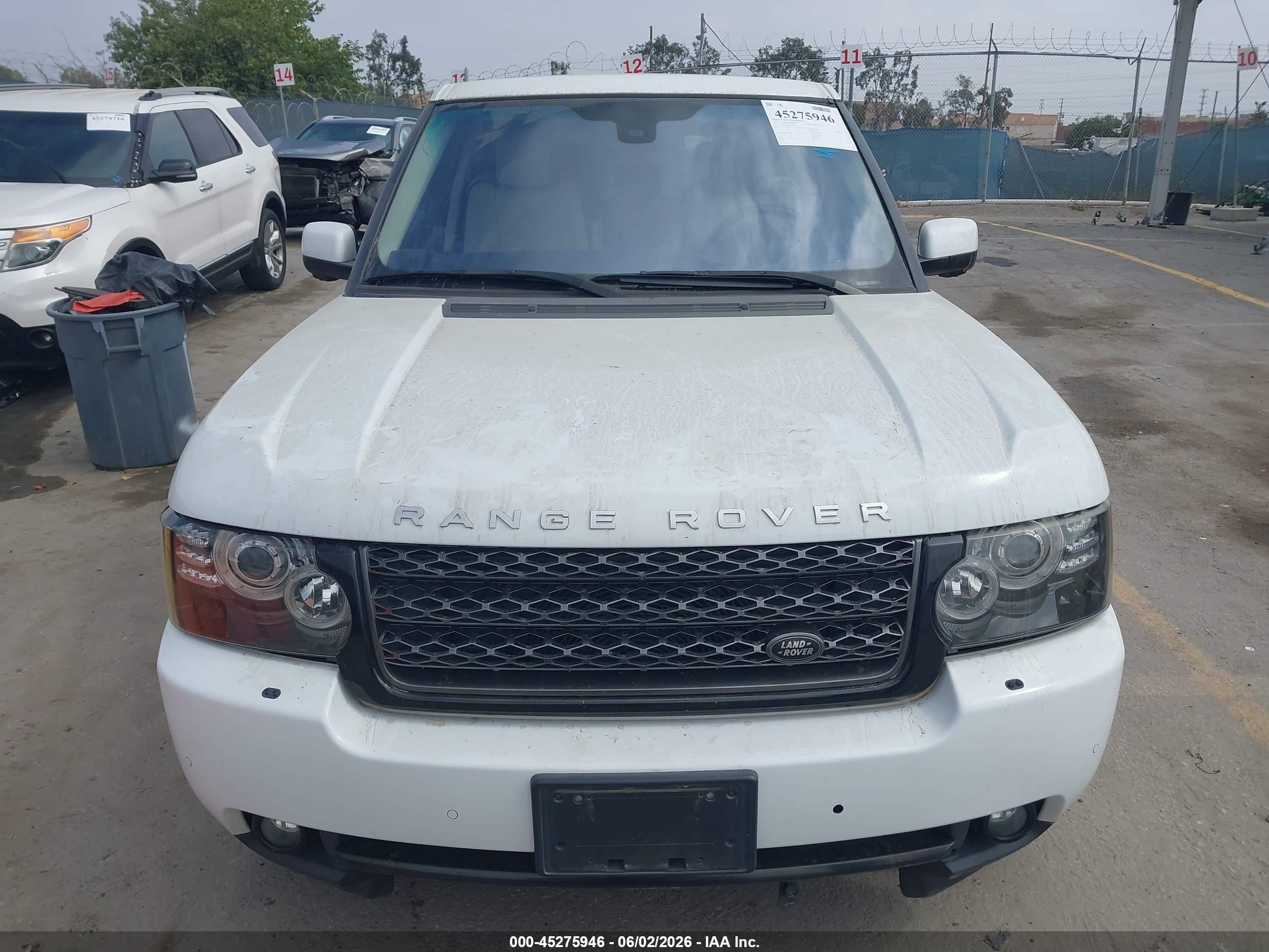 2012 Land Rover Range Rover Hse White vin: SALMF1D46CA383534