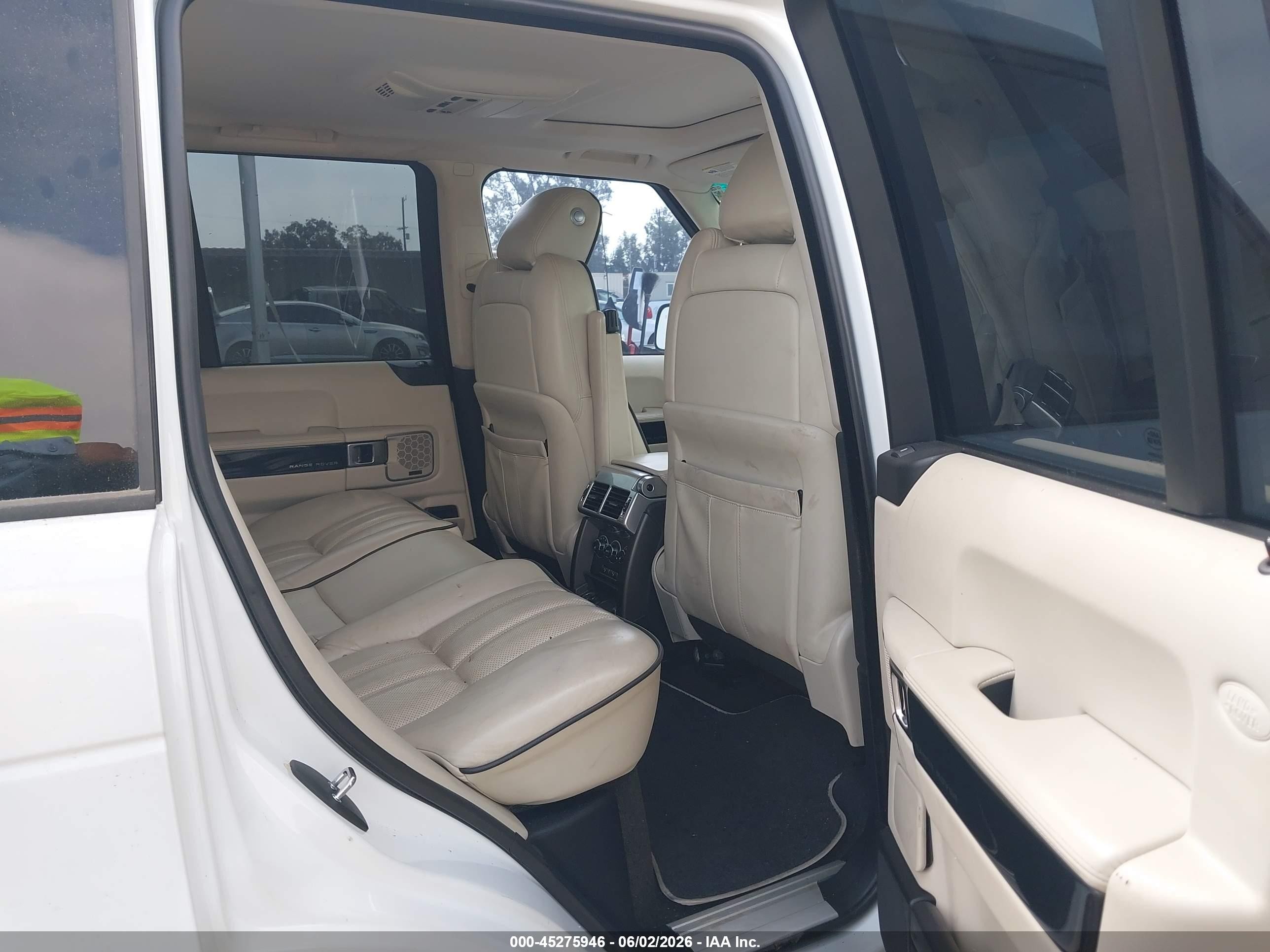 2012 Land Rover Range Rover Hse White vin: SALMF1D46CA383534