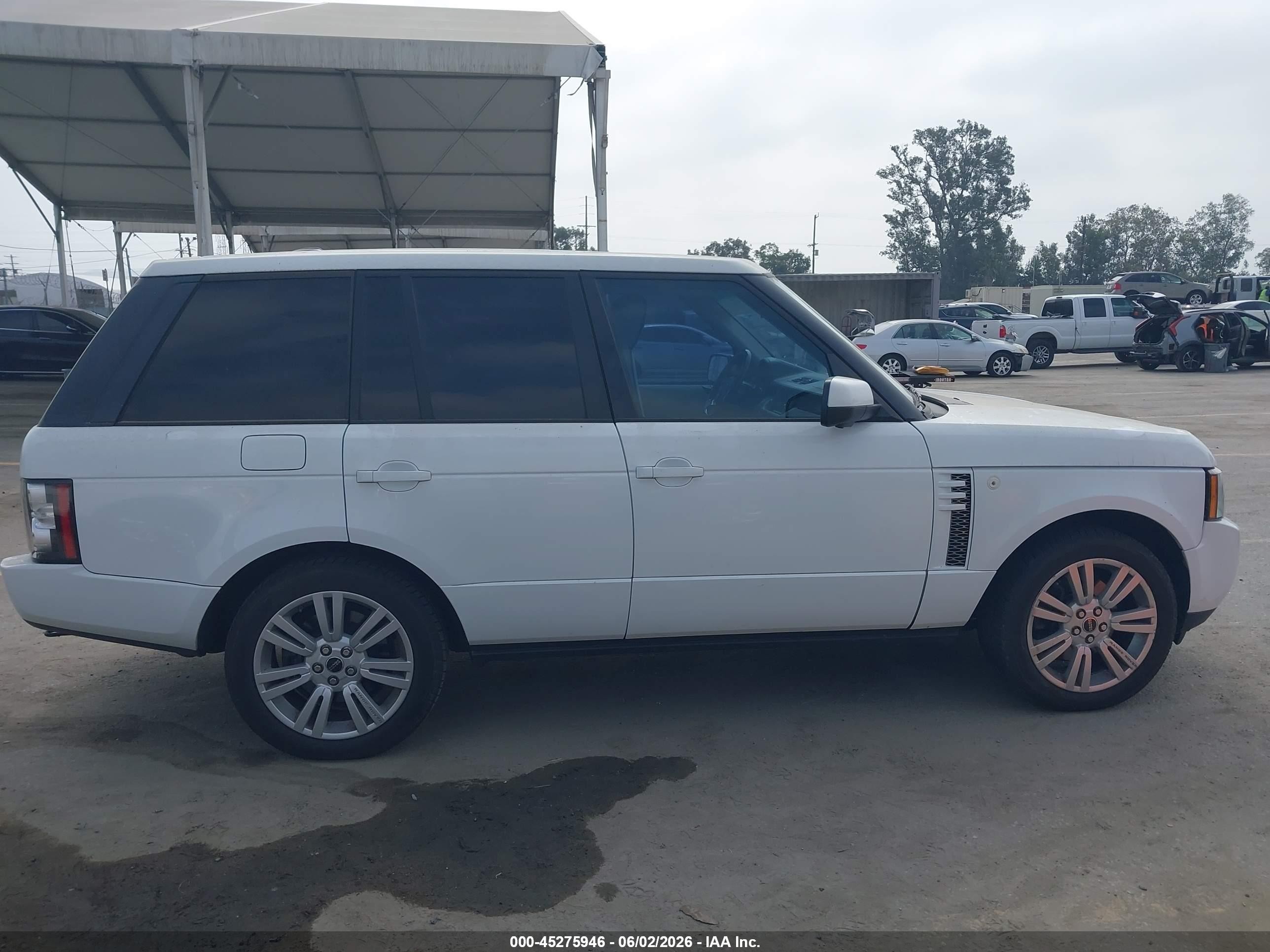 2012 Land Rover Range Rover Hse White vin: SALMF1D46CA383534