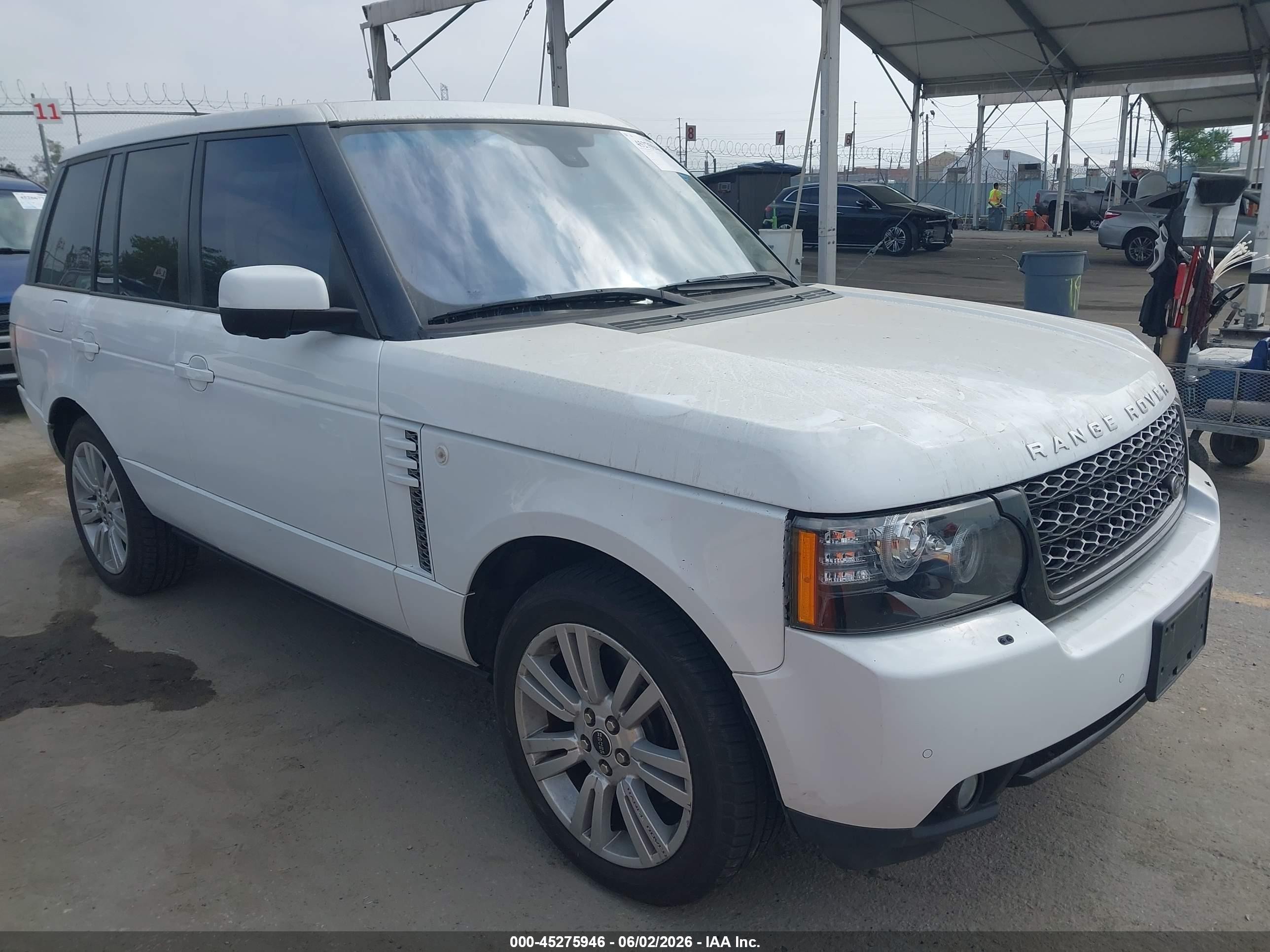 2012 Land Rover Range Rover Hse White vin: SALMF1D46CA383534
