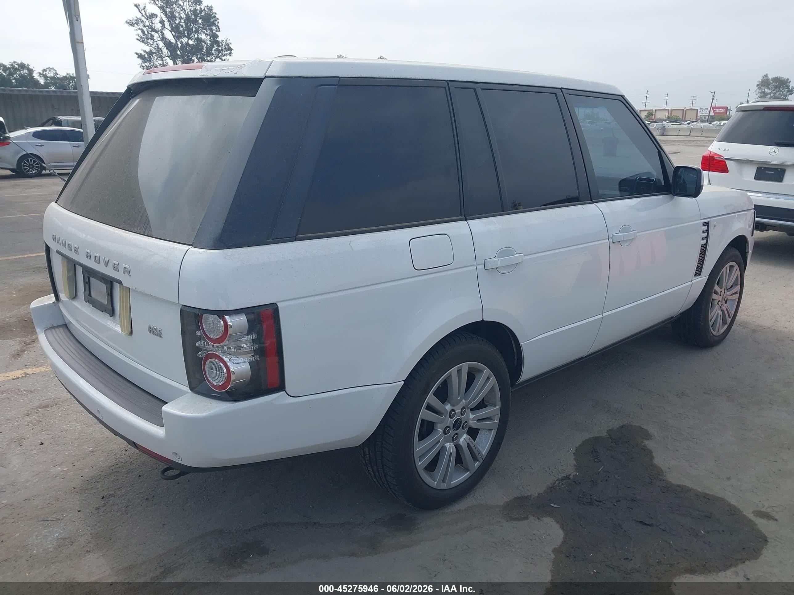 2012 Land Rover Range Rover Hse White vin: SALMF1D46CA383534