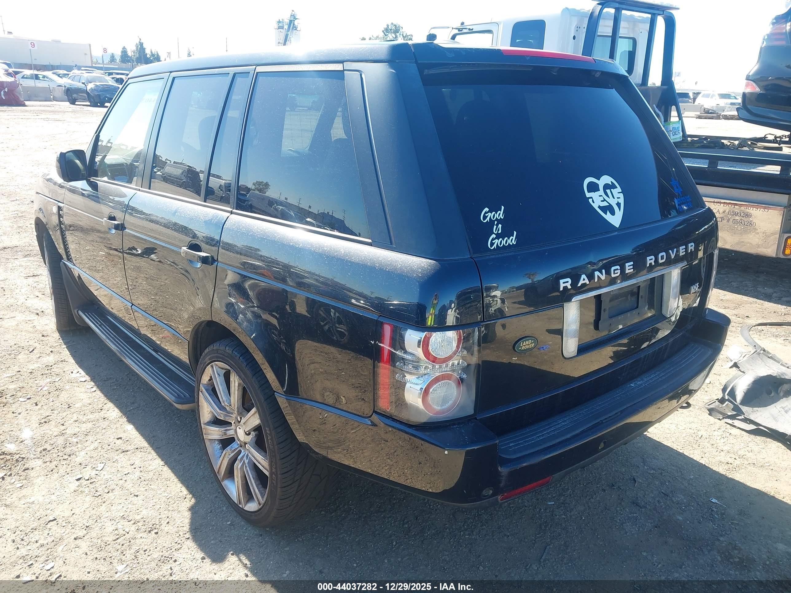 2012 Land Rover Range Rover Hse Black vin: SALMF1D47CA367987