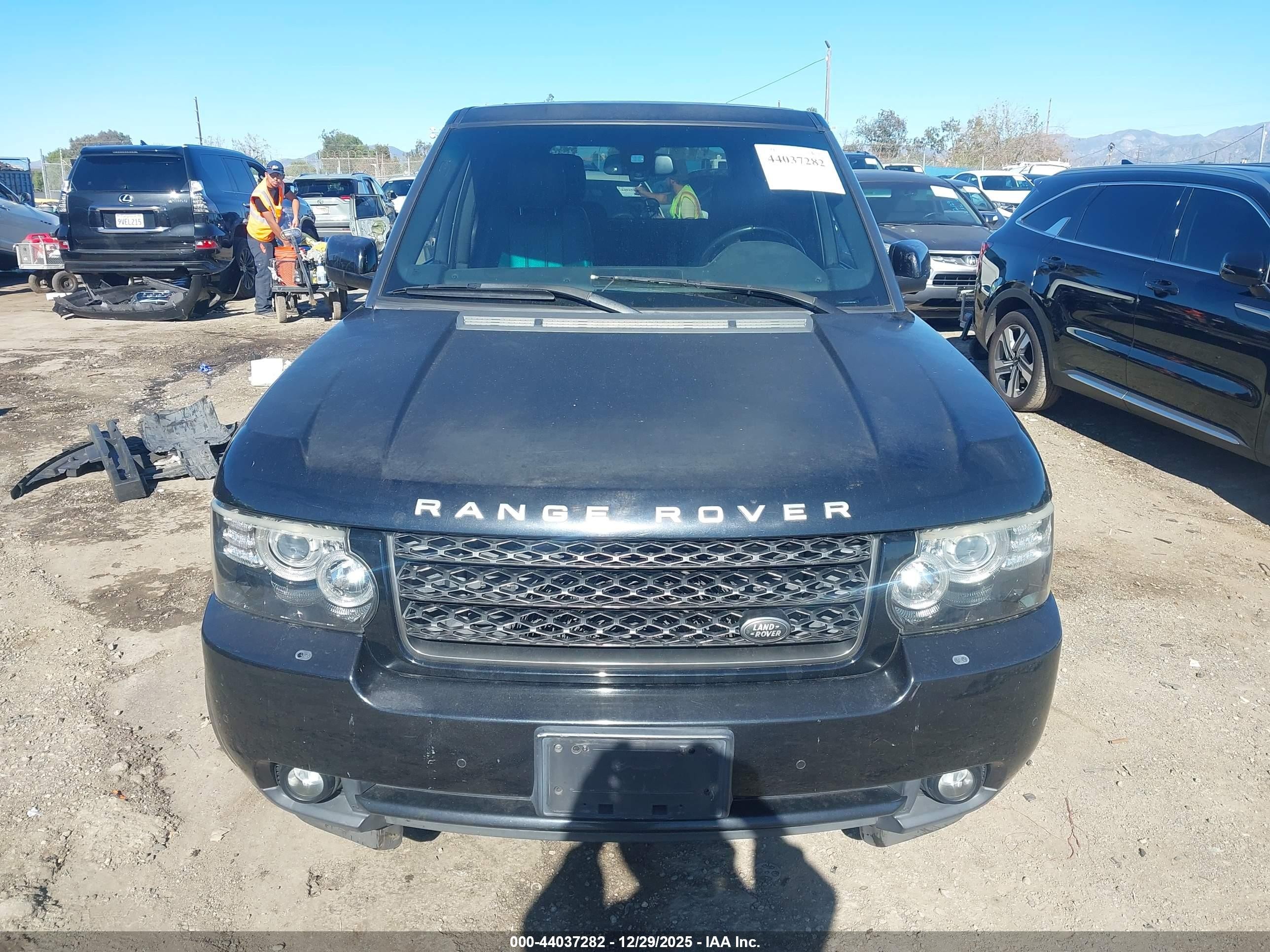 2012 Land Rover Range Rover Hse Black vin: SALMF1D47CA367987