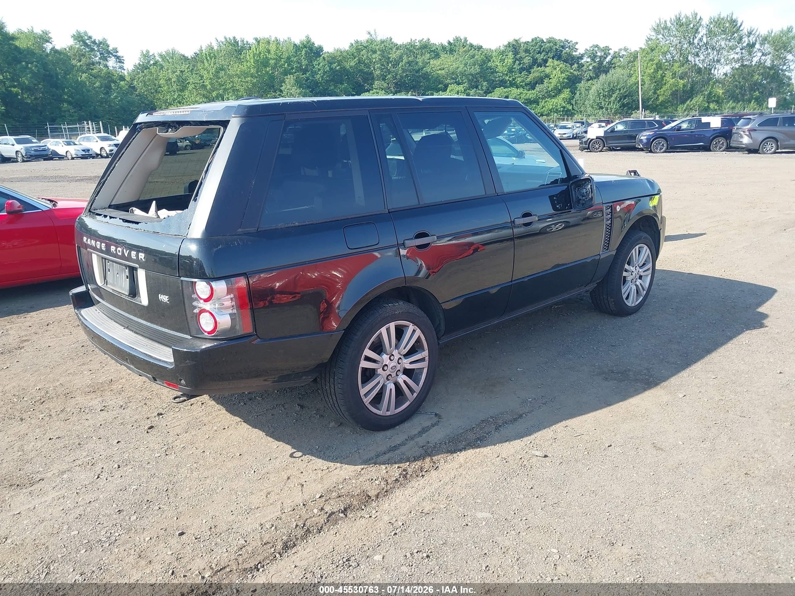 2011 Land Rover Range Rover Hse Черный vin: SALMF1D48BA340294
