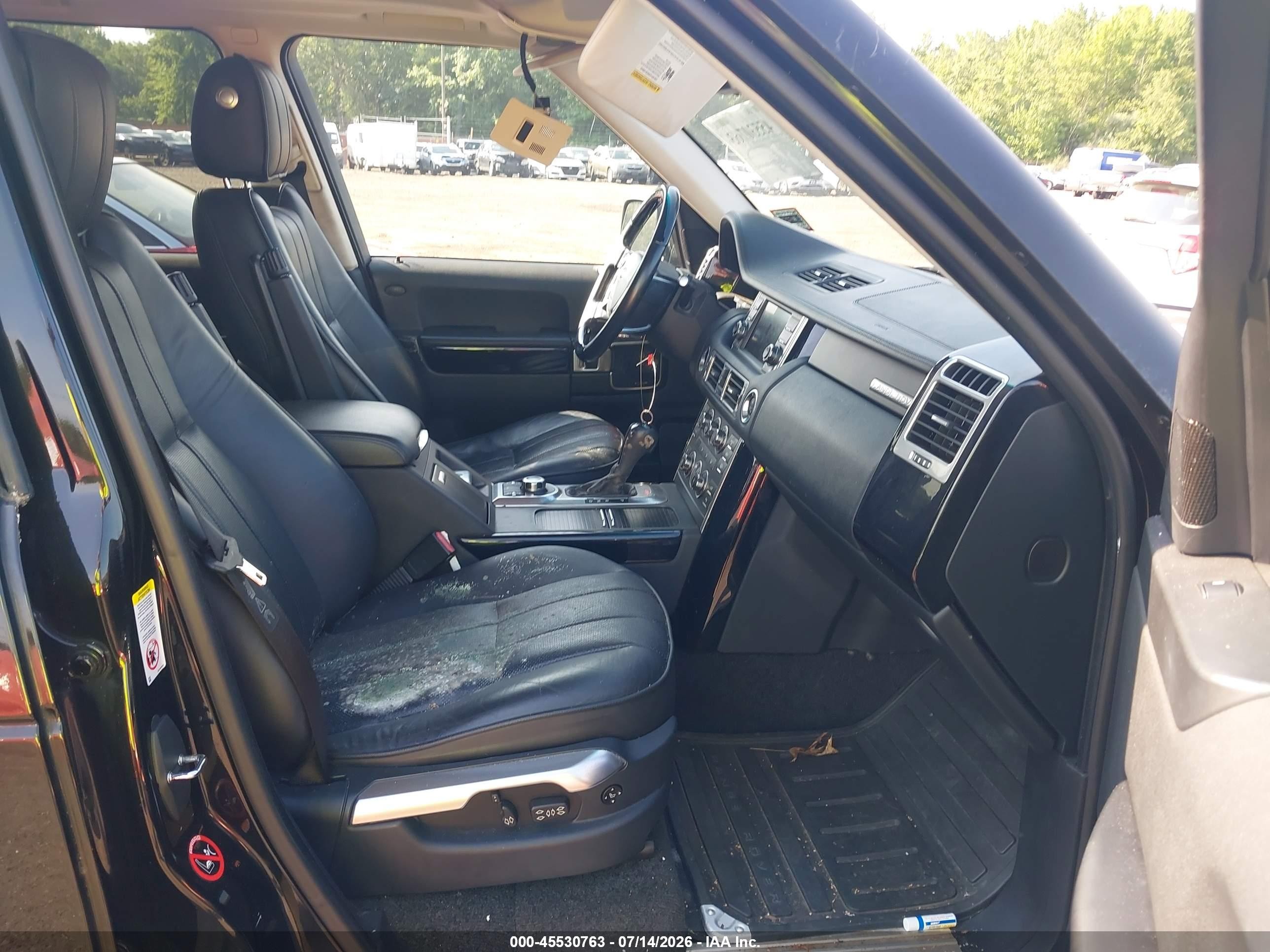 2011 Land Rover Range Rover Hse Черный vin: SALMF1D48BA340294