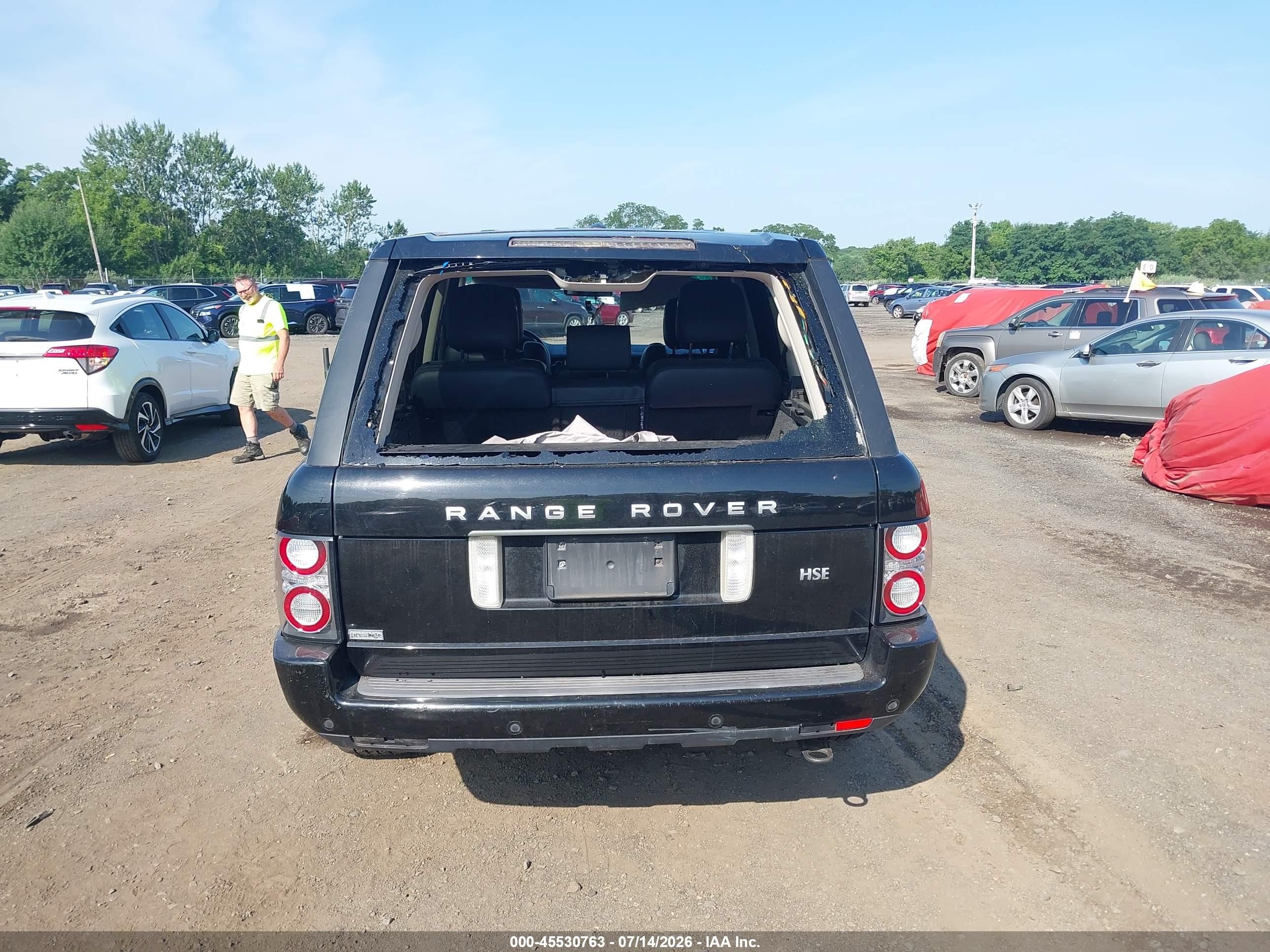 2011 Land Rover Range Rover Hse Черный vin: SALMF1D48BA340294