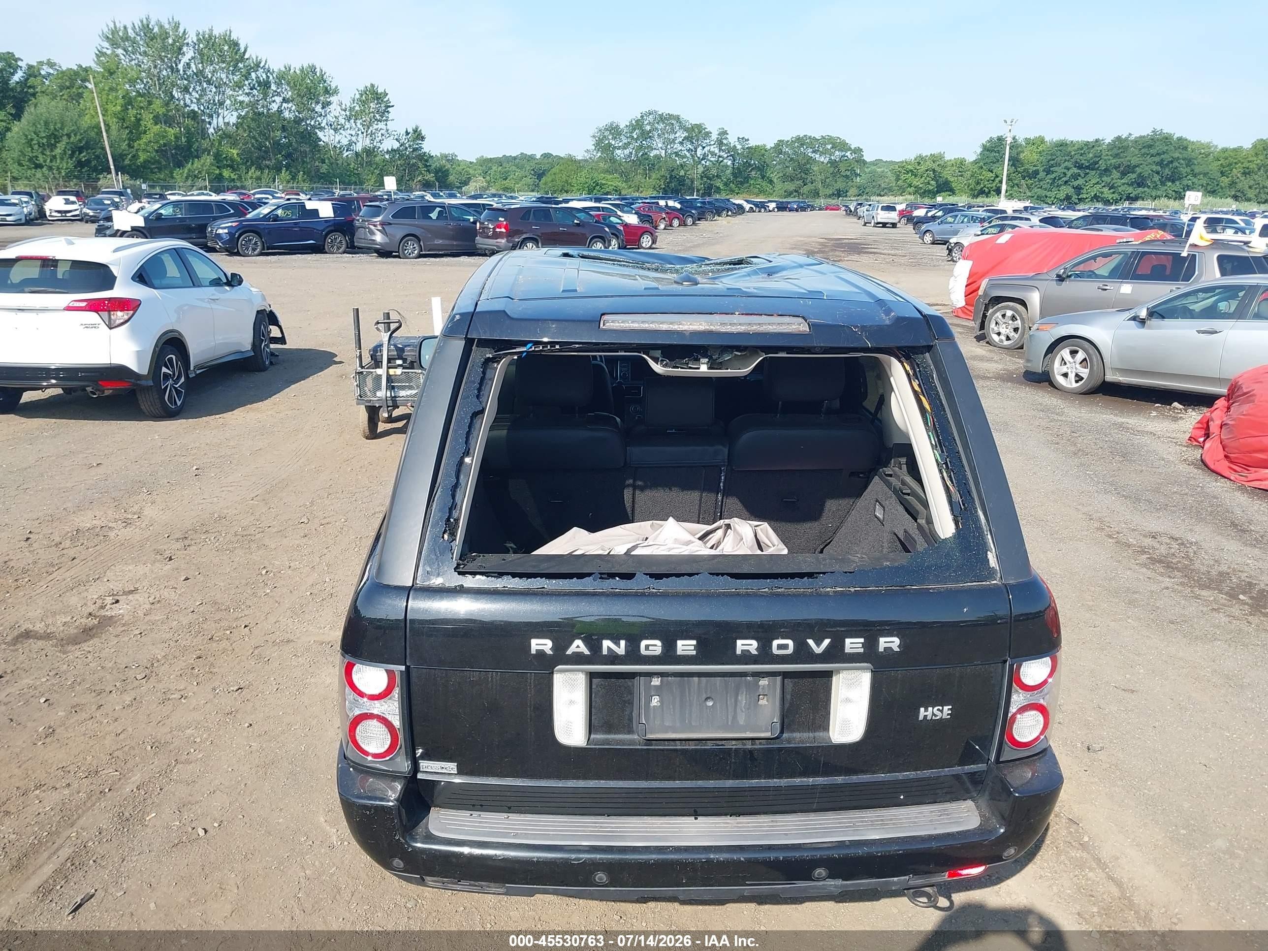 2011 Land Rover Range Rover Hse Черный vin: SALMF1D48BA340294