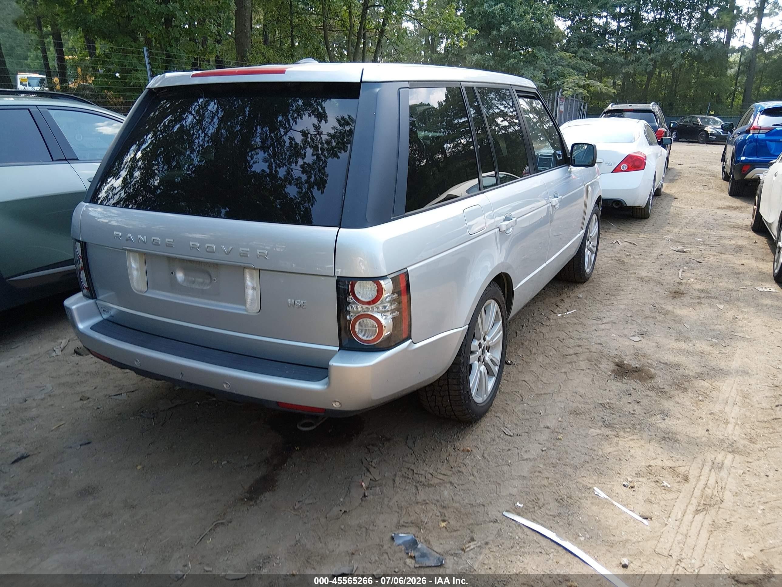 2012 Land Rover Range Rover Hse Silver vin: SALMF1D48CA363575