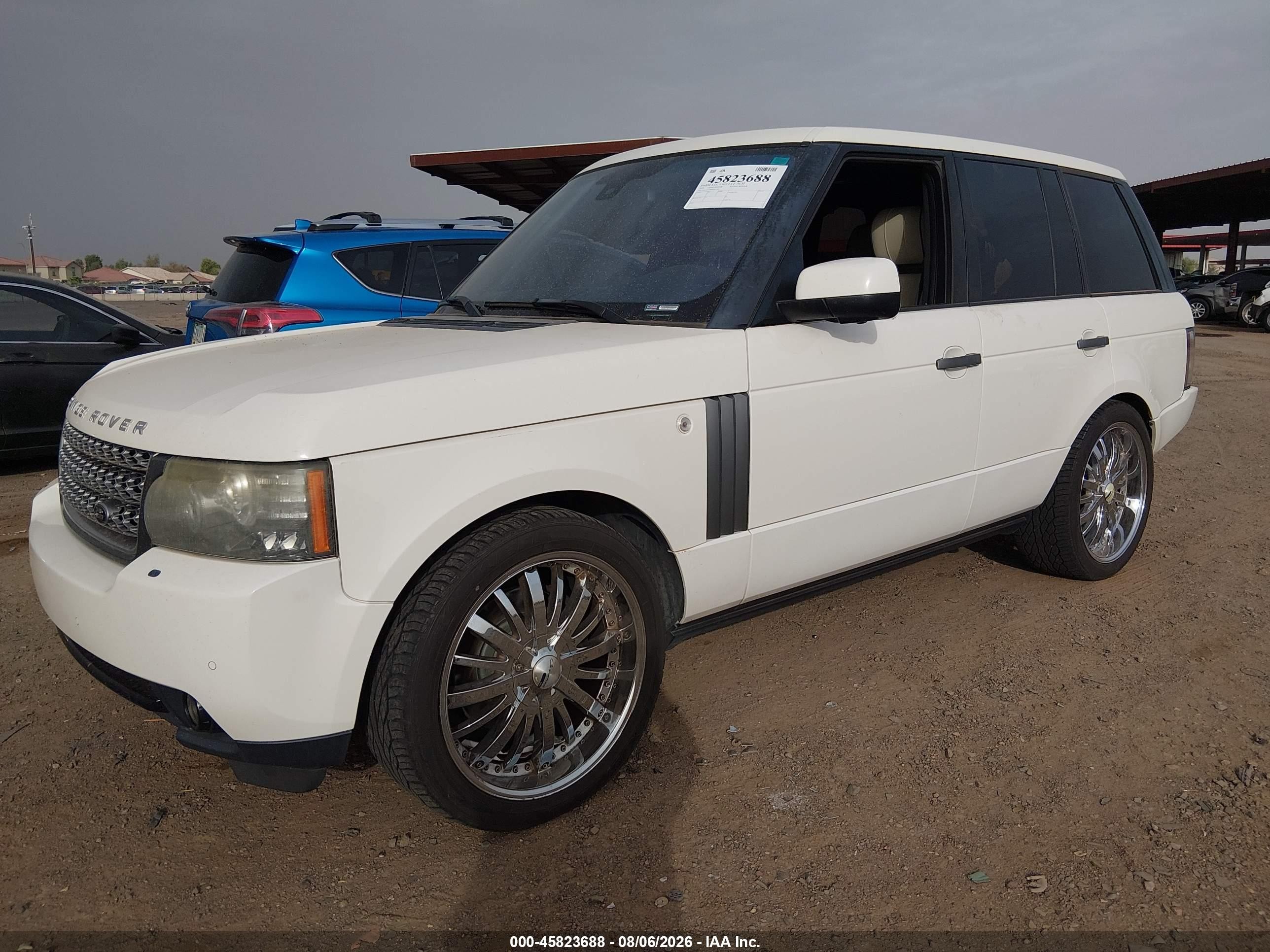 2010 Land Rover Range Rover Hse White vin: SALMF1D49AA317587