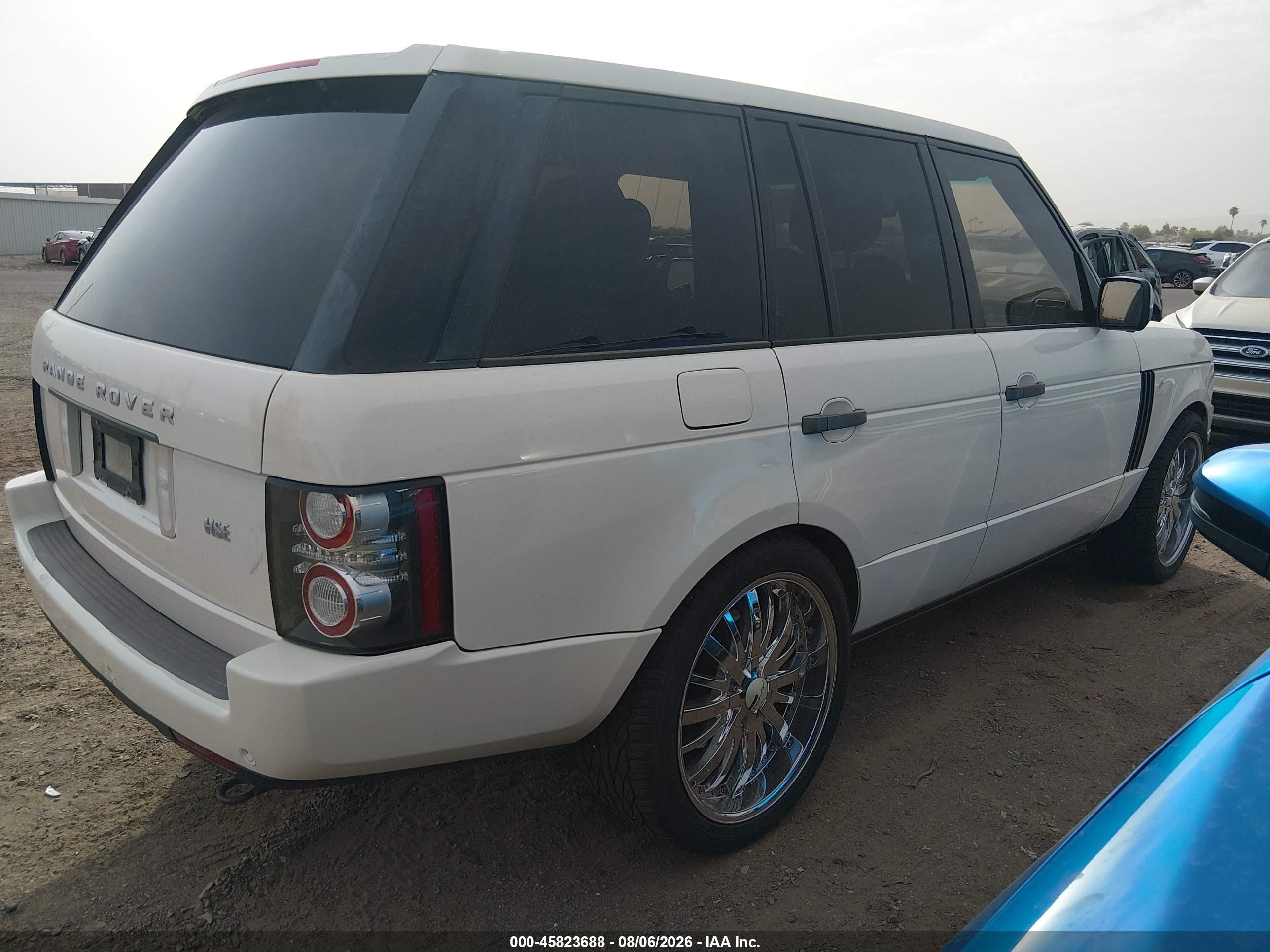 2010 Land Rover Range Rover Hse White vin: SALMF1D49AA317587
