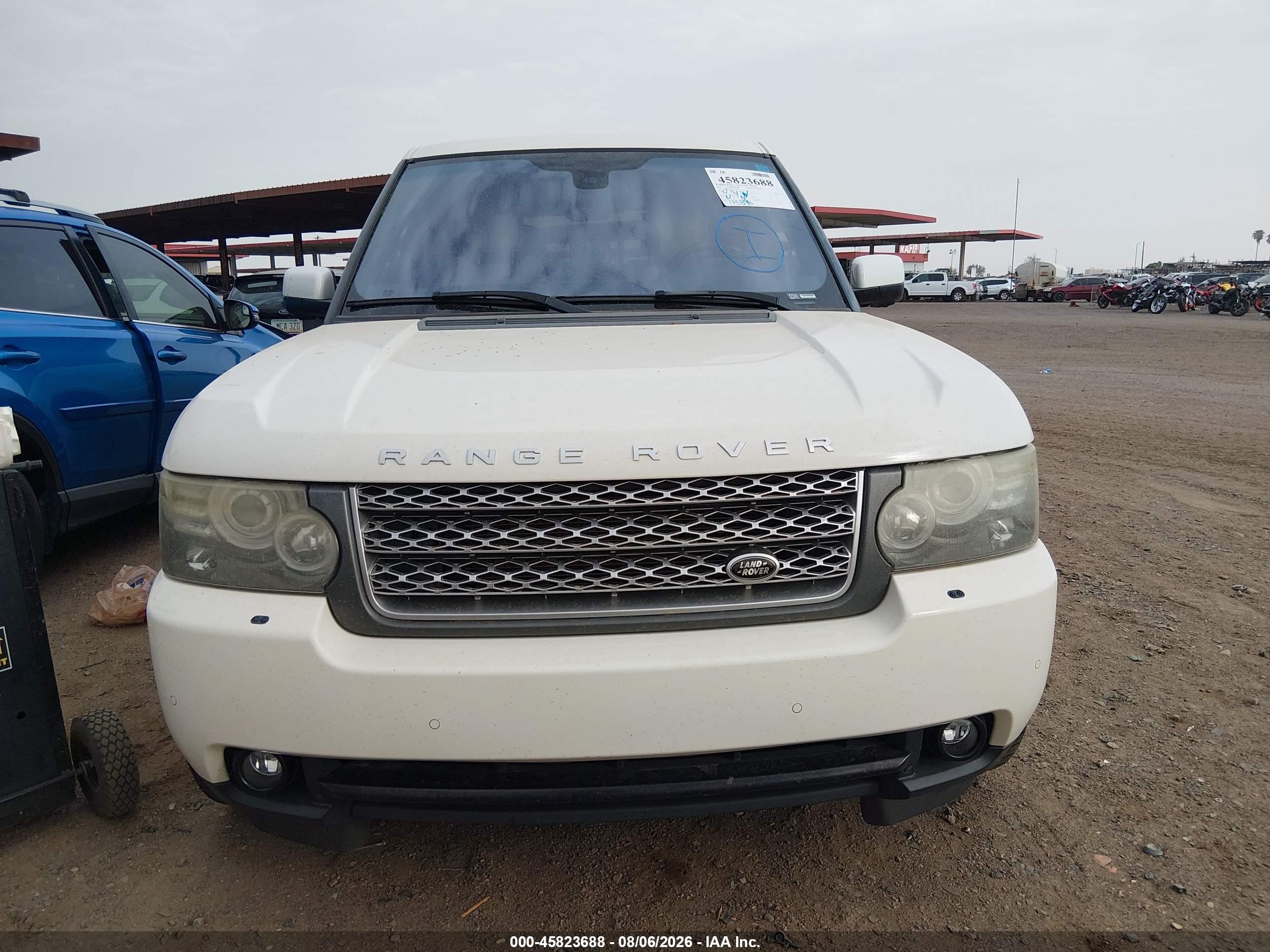 2010 Land Rover Range Rover Hse White vin: SALMF1D49AA317587