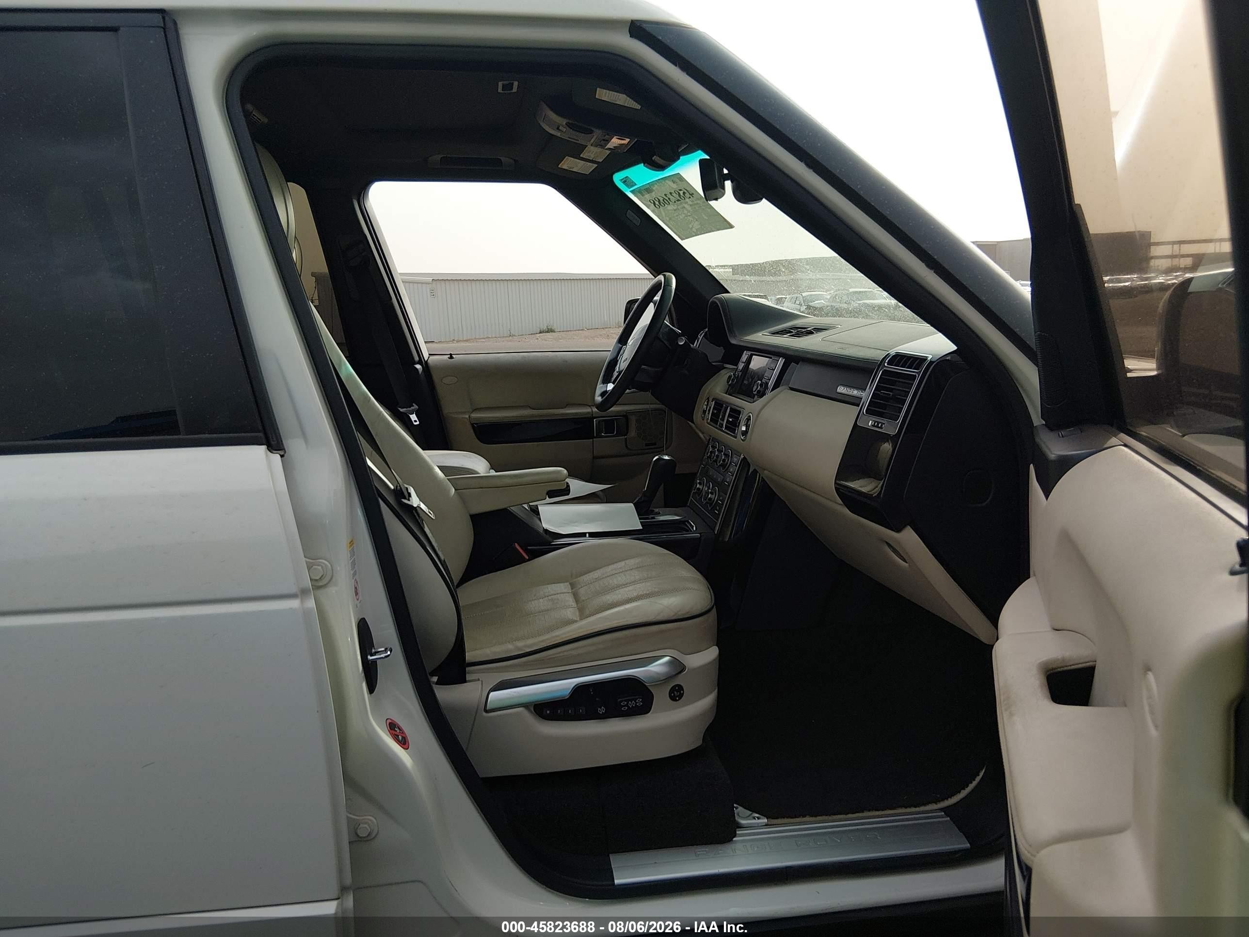 2010 Land Rover Range Rover Hse White vin: SALMF1D49AA317587