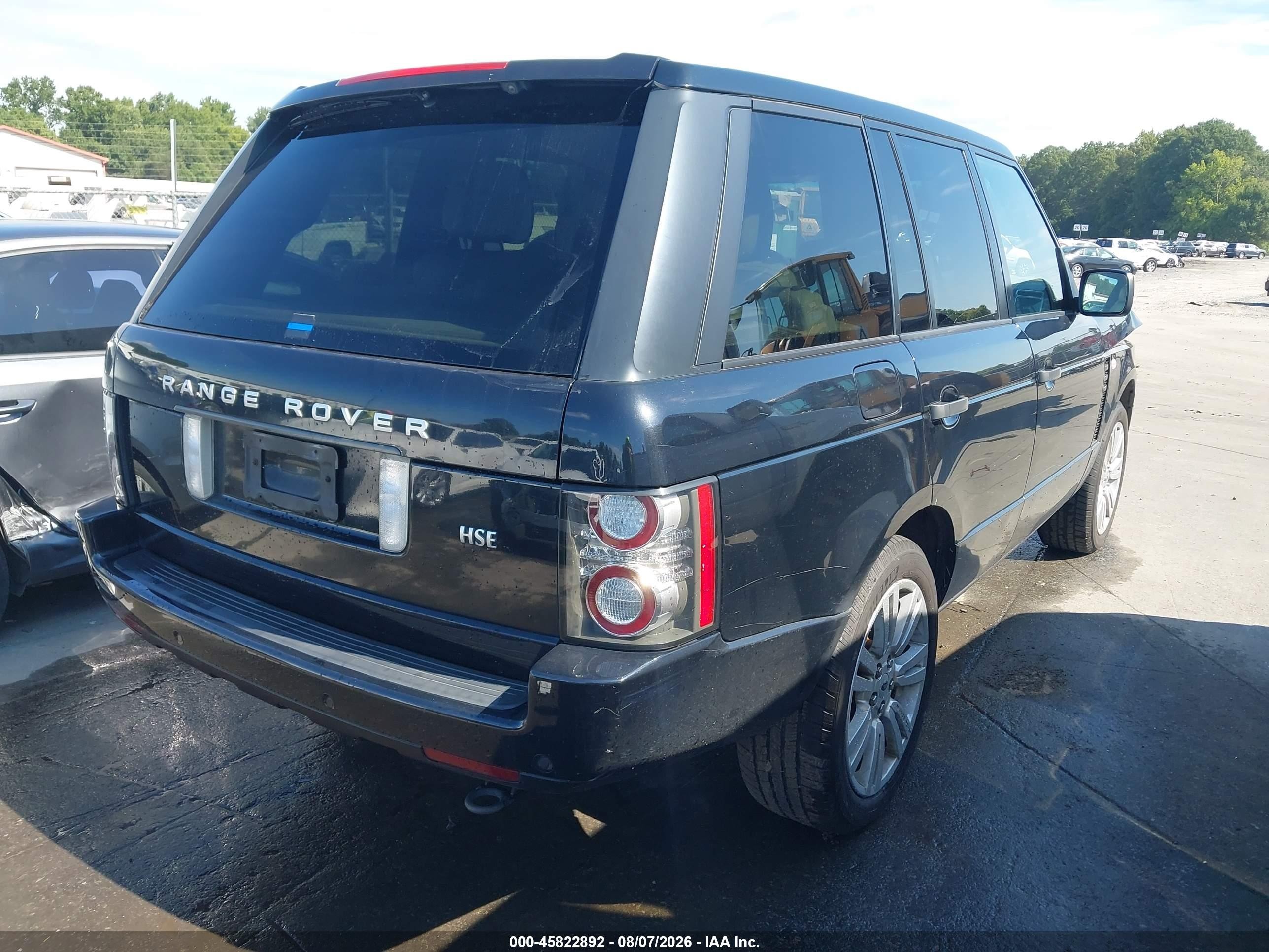 2011 Land Rover Range Rover Hse Black vin: SALMF1D49BA358237