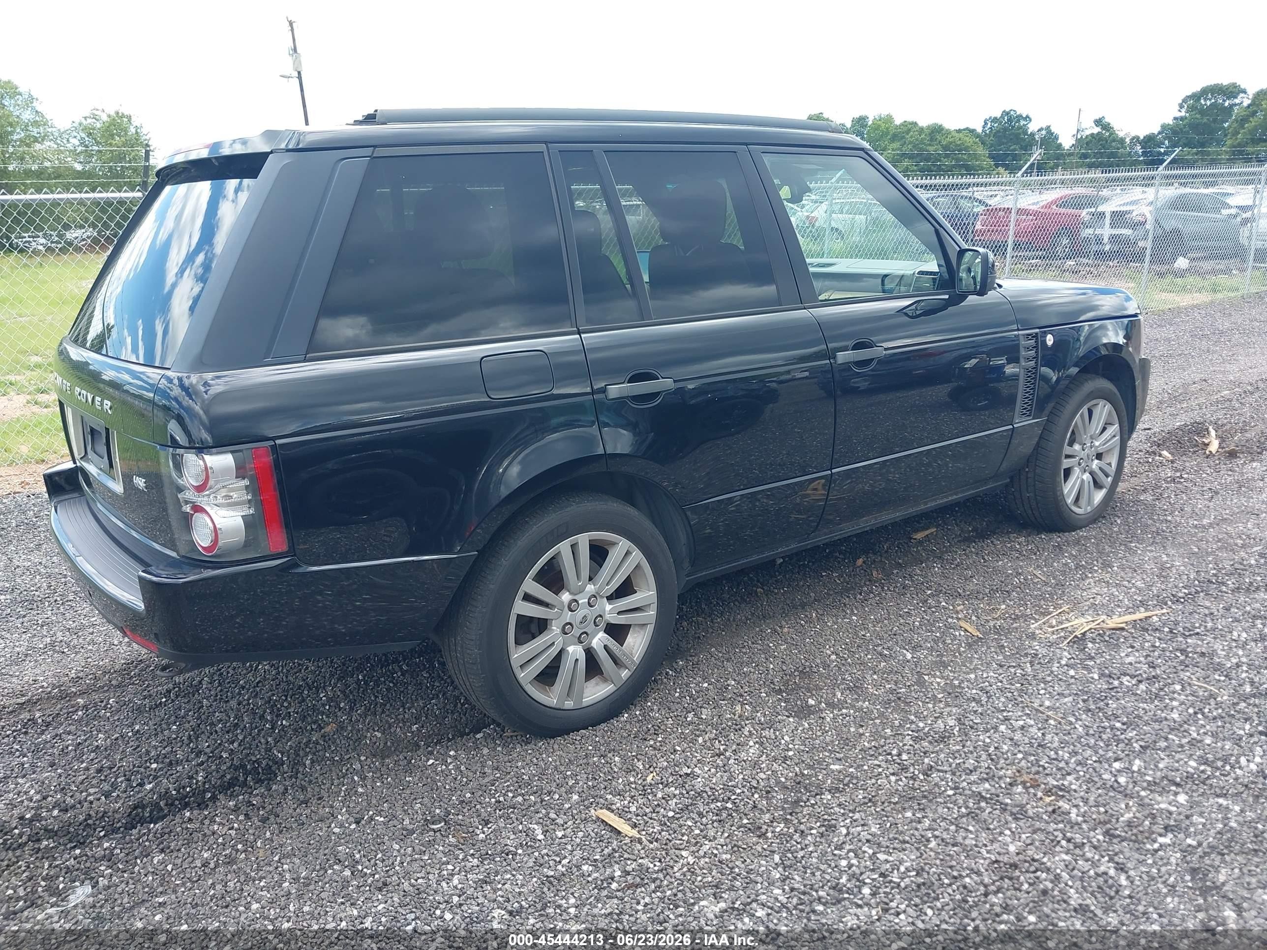 2011 Land Rover Range Rover Hse Black vin: SALMF1D4XBA353208