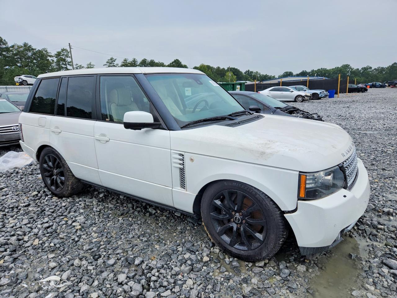 2012 Land Rover Range Rover Hse Luxury Белый vin: SALMF1E40CA363407