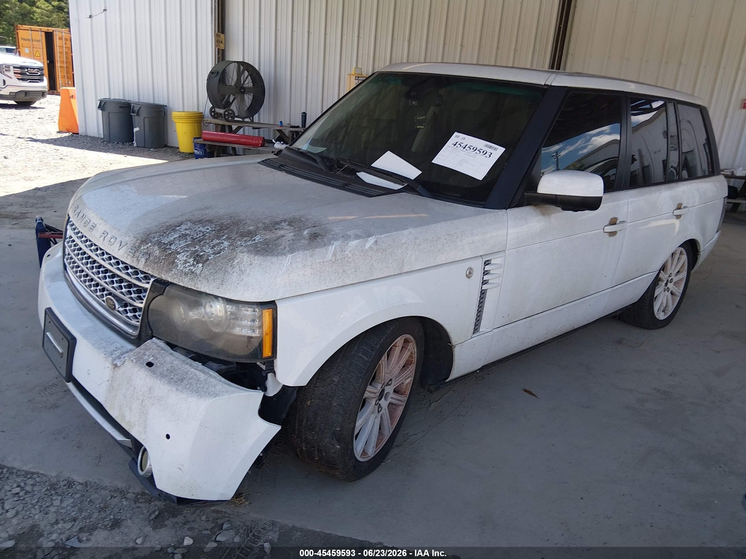 2012 Land Rover Range Rover Supercharged White vin: SALMF1E41CA376375