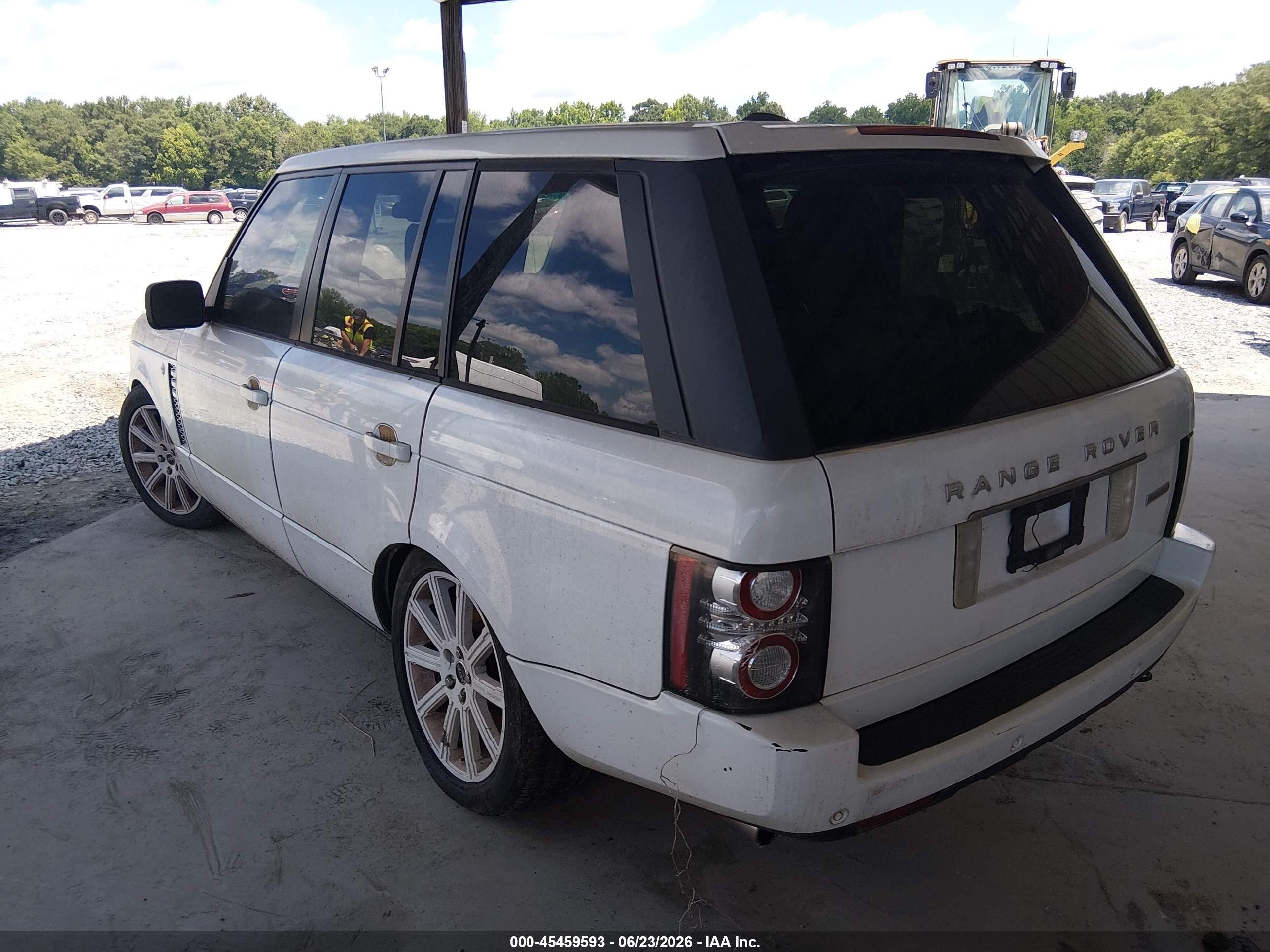 2012 Land Rover Range Rover Supercharged White vin: SALMF1E41CA376375